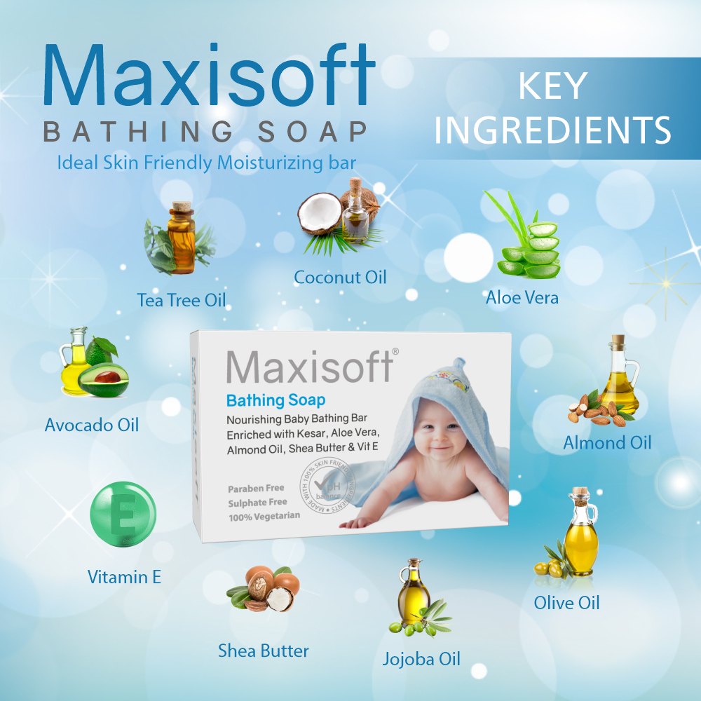 Maxisoft Bathing Soap (75 gm)