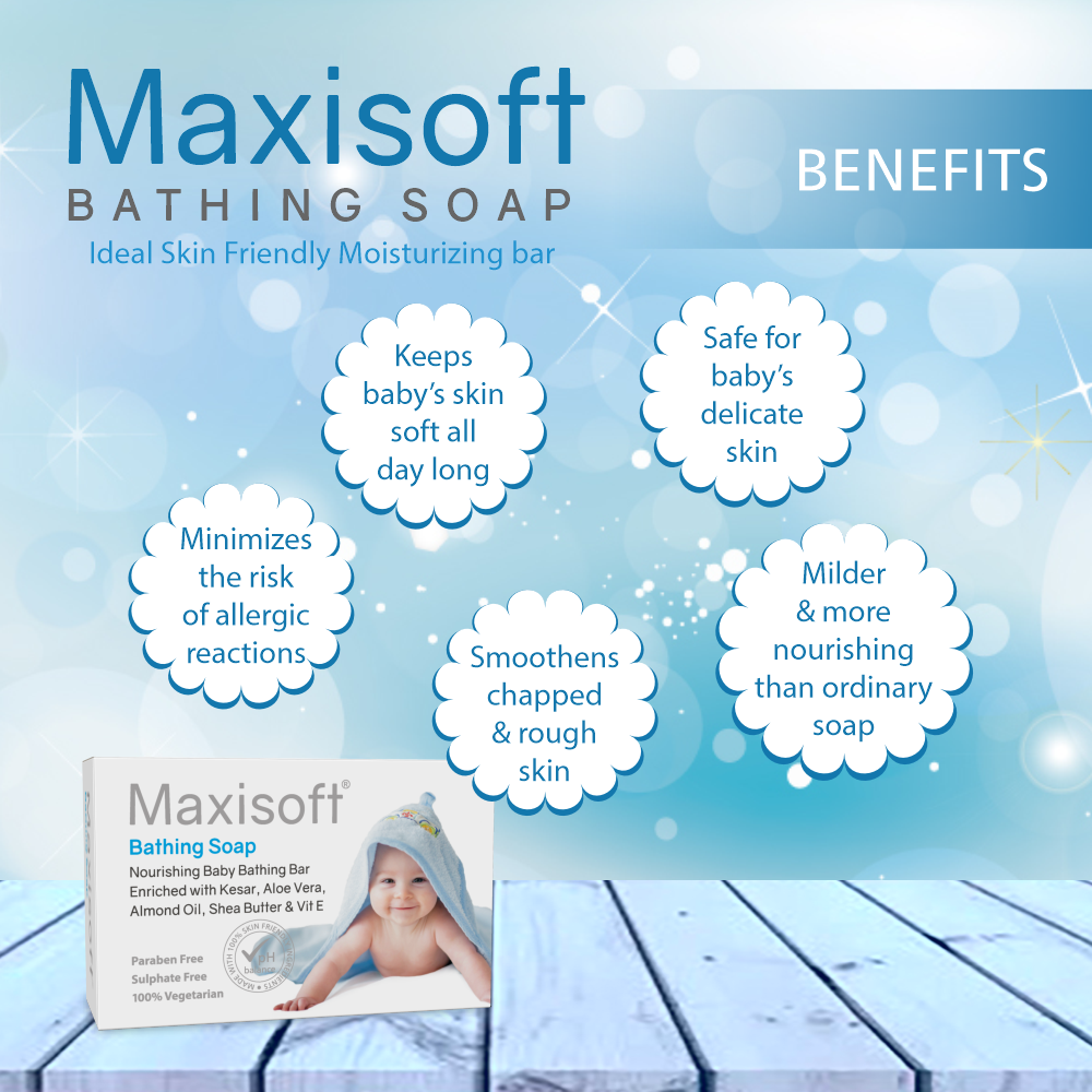 Maxisoft Bathing Soap (75 gm)