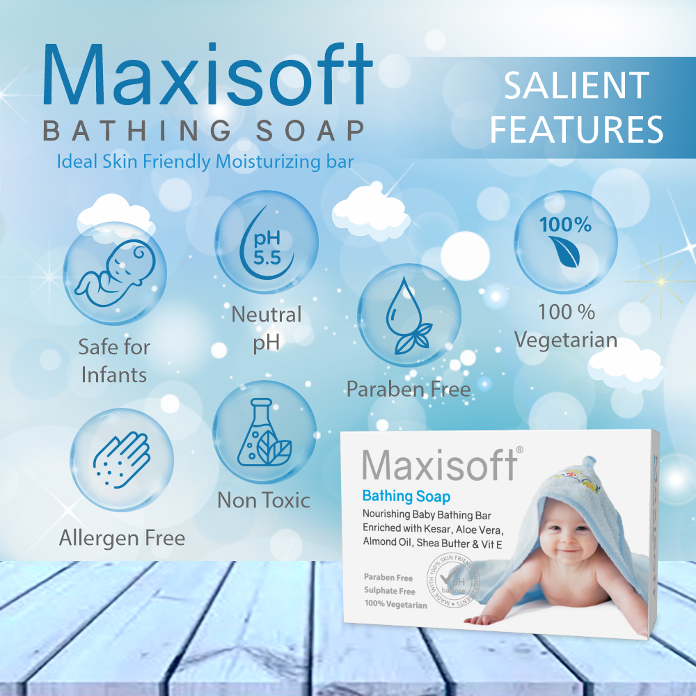 Maxisoft Bathing Soap (75 gm)