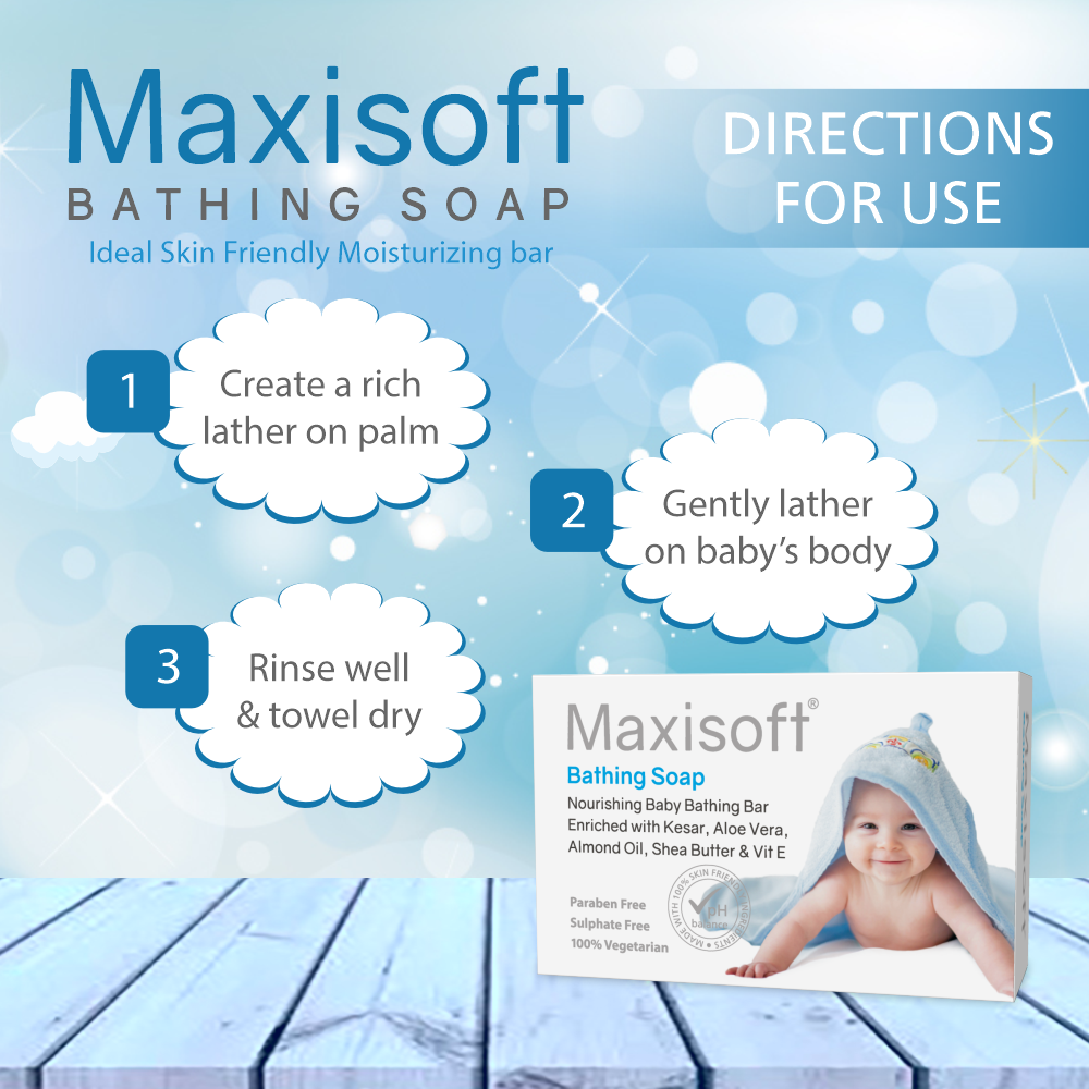 Maxisoft Bathing Soap (75 gm)