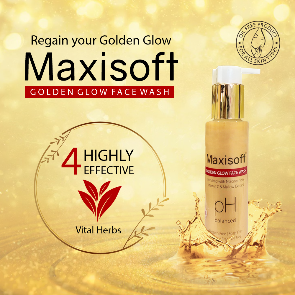 Maxisoft Golden Glow Face Wash (100 ml)