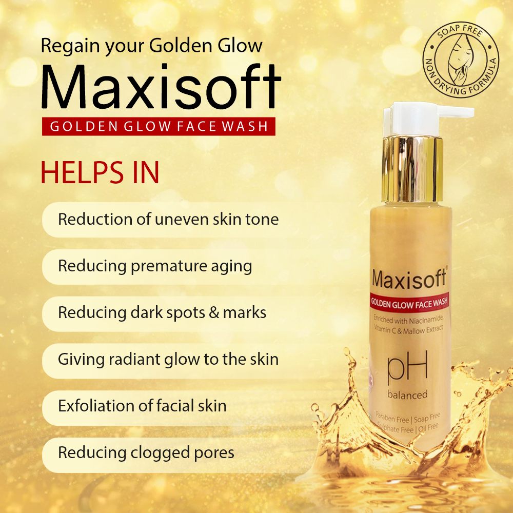 Maxisoft Golden Glow Face Wash (100 ml)