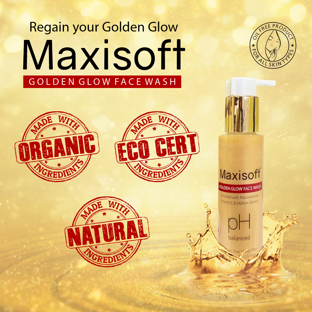 Maxisoft Golden Glow Face Wash (100 ml)