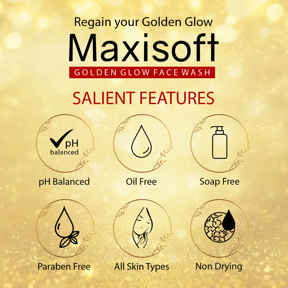 Maxisoft Golden Glow Face Wash (100 ml)