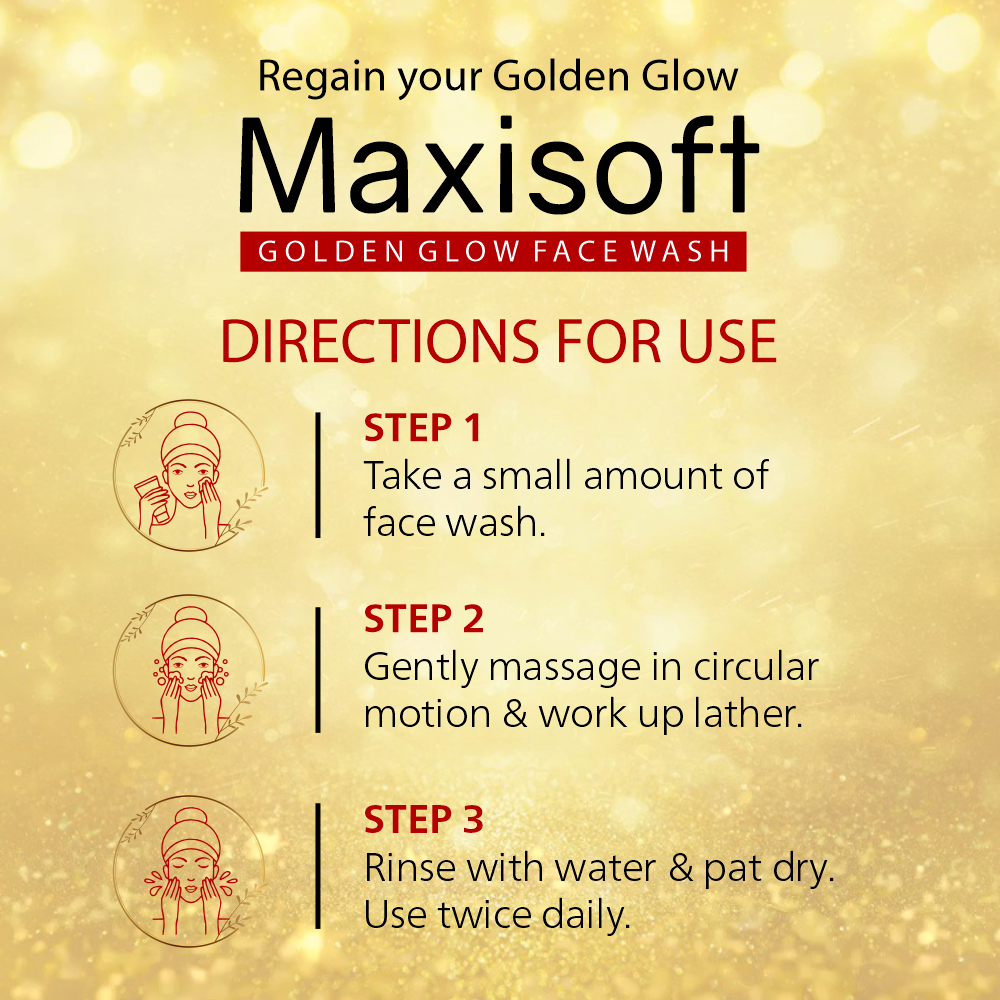 Maxisoft Golden Glow Face Wash (100 ml)