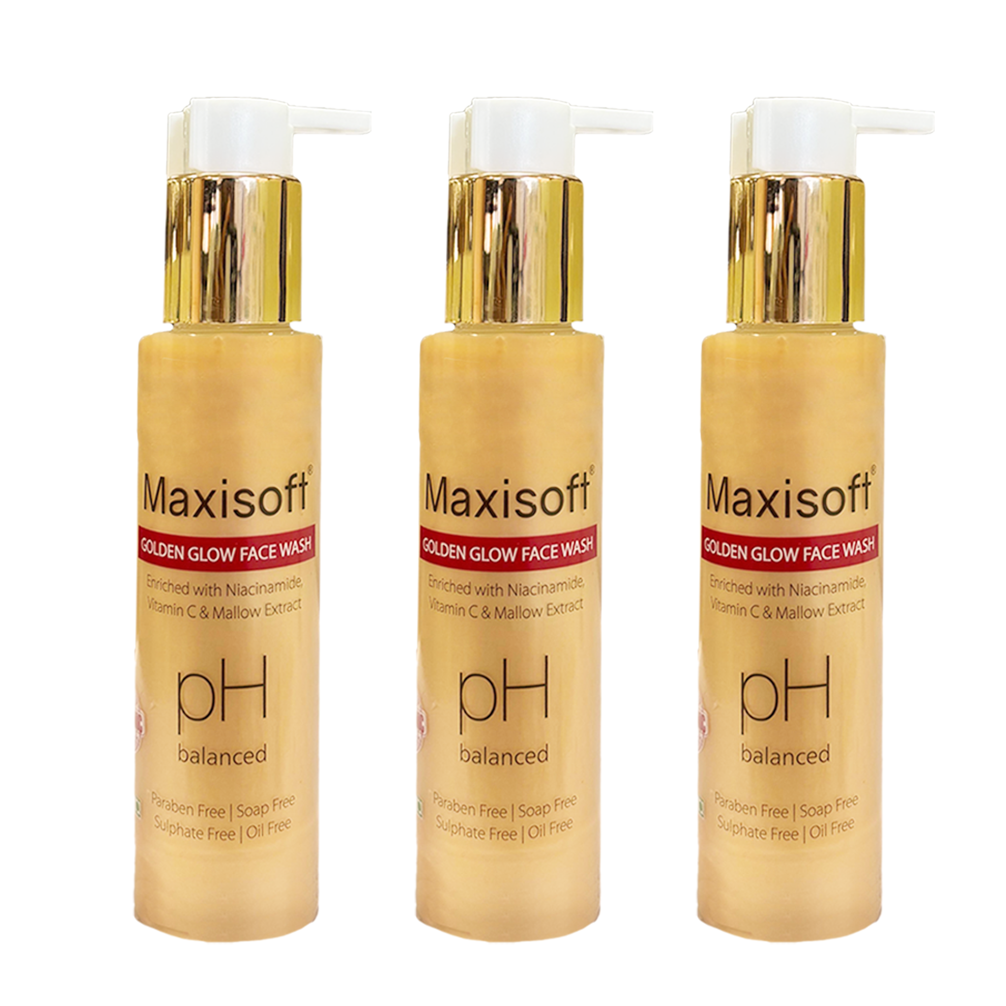 Maxisoft Golden Glow Face Wash (100 ml)