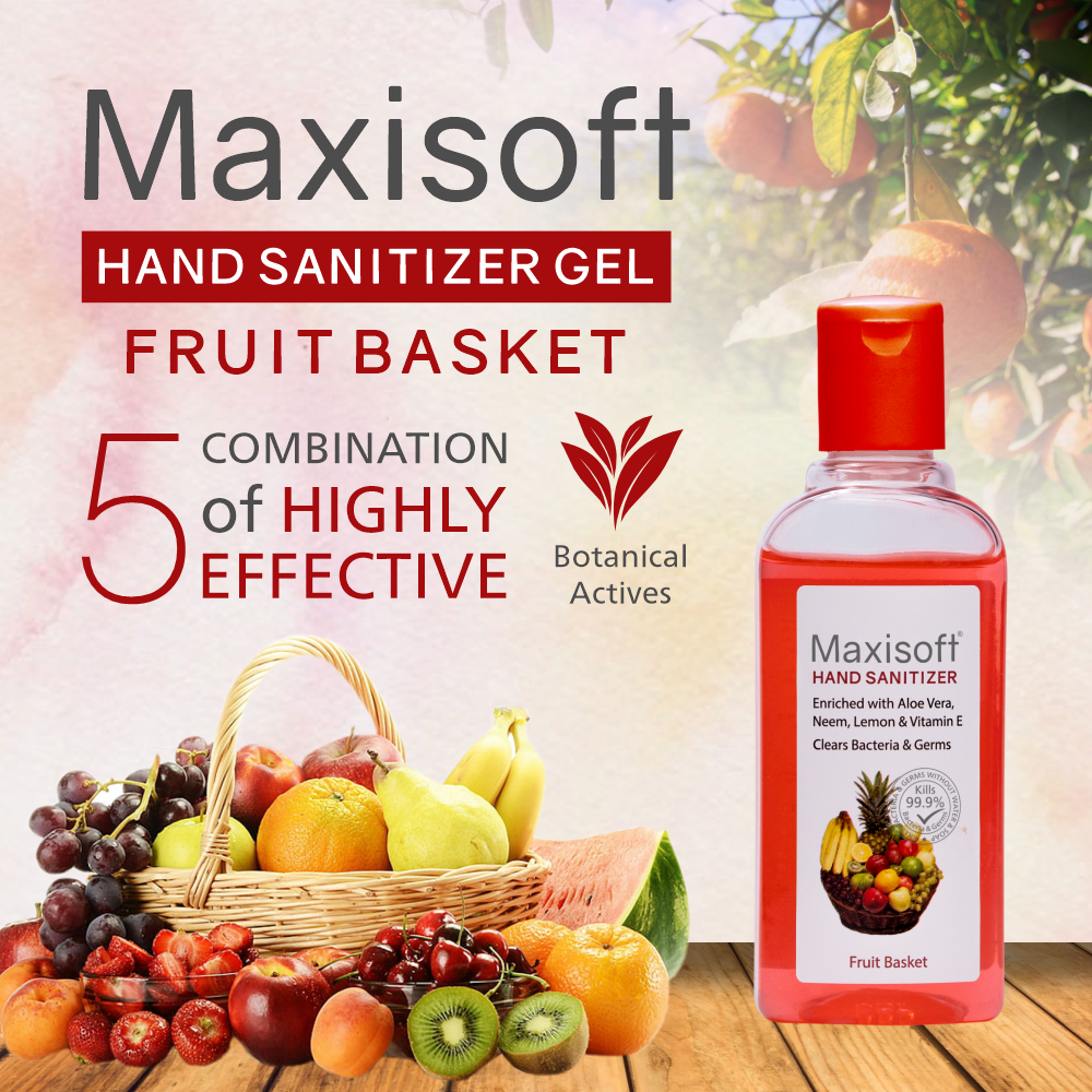 Maxisoft Hand Sanitizer Gel (Fruit Basket) 100 ml