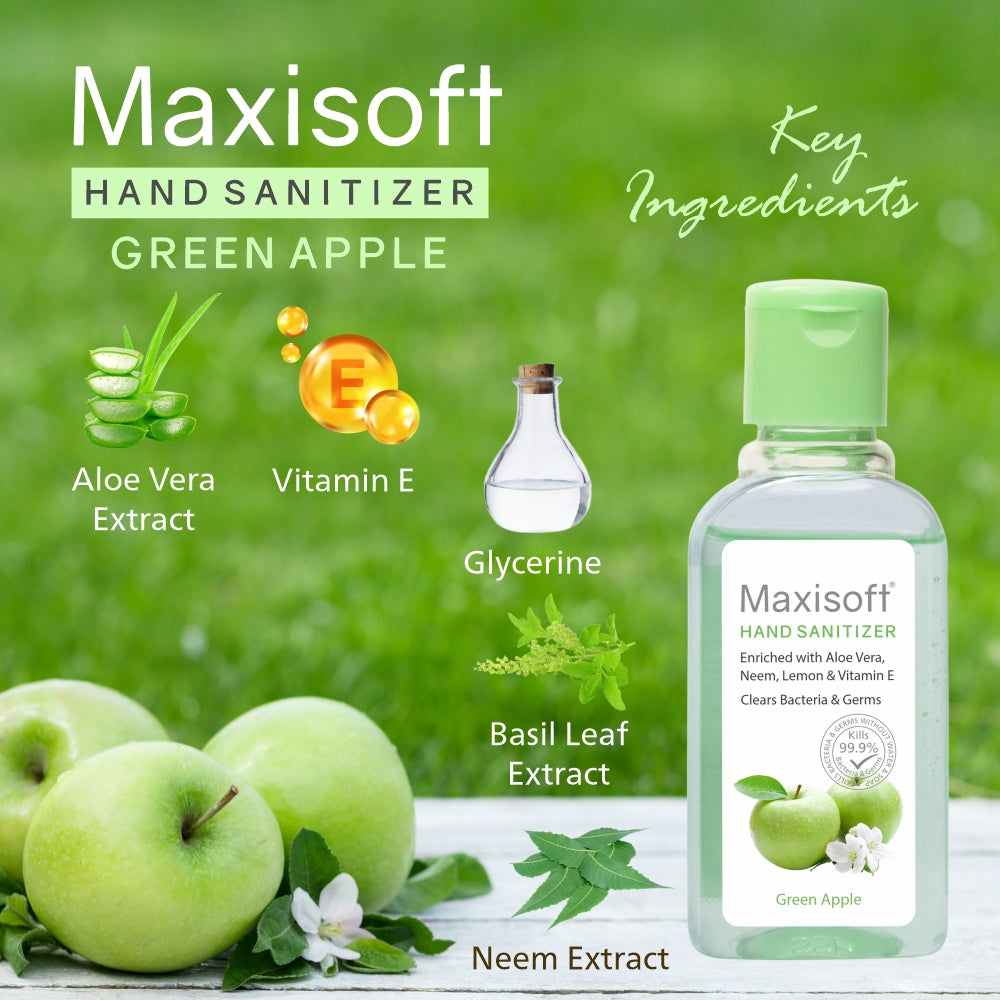 Maxisoft Hand Sanitizer (Green Apple) 60 ml