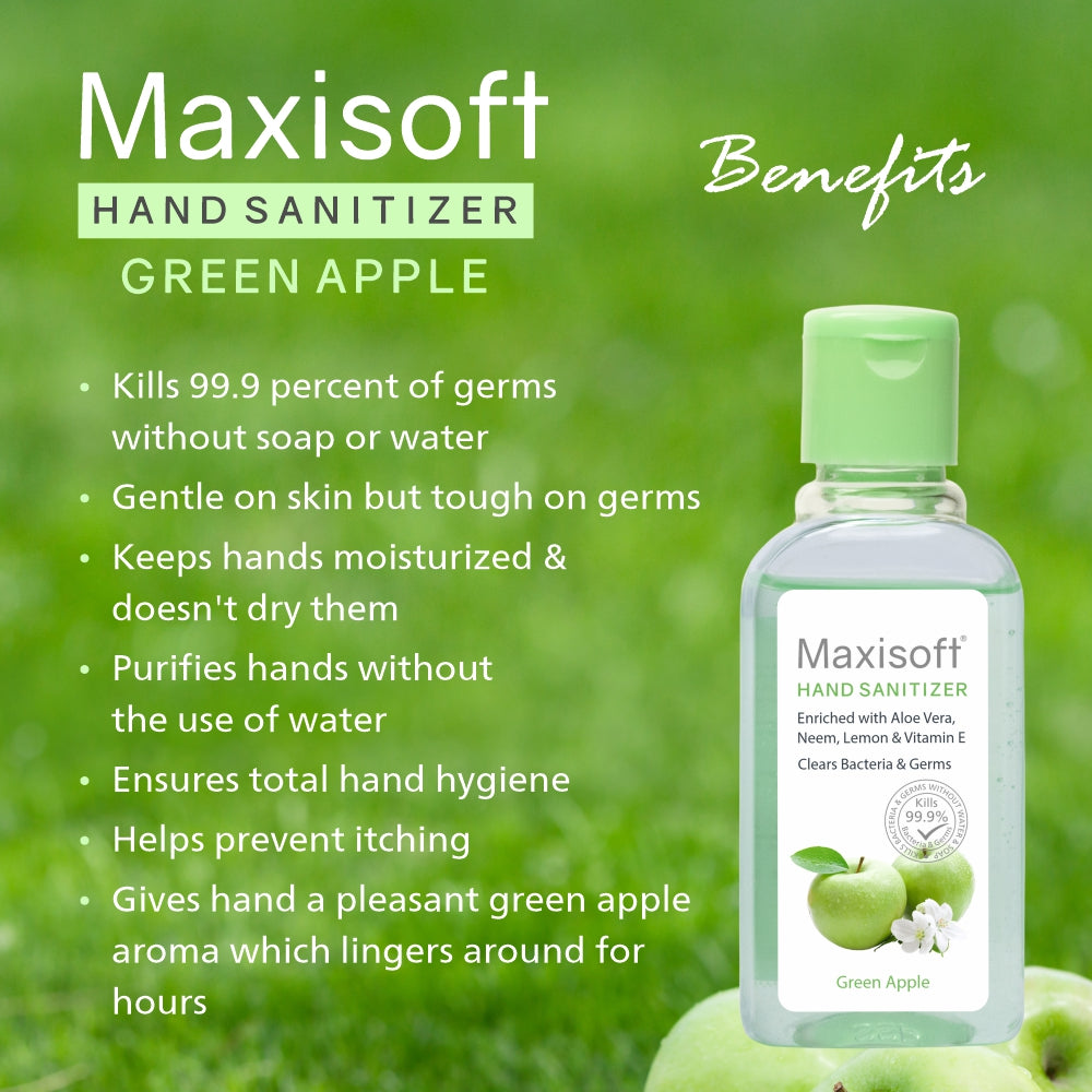 Maxisoft Hand Sanitizer (Green Apple) 60 ml