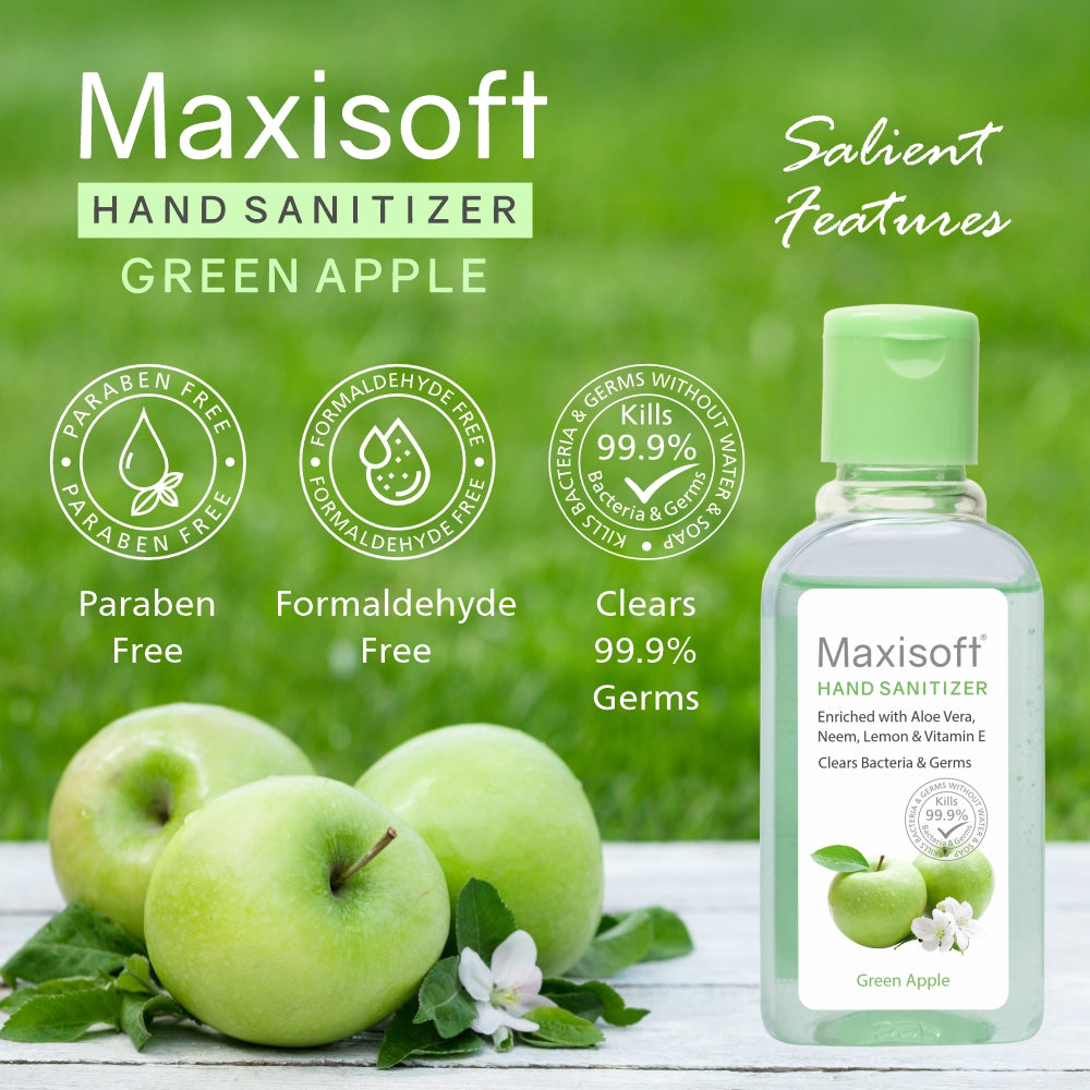 Maxisoft Hand Sanitizer (Green Apple) 60 ml