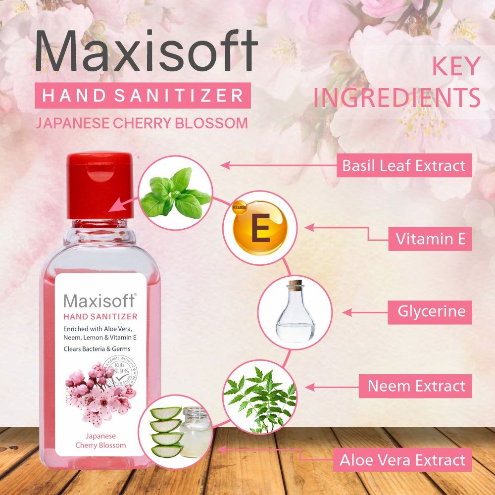 Maxisoft Hand Sanitizer (Japanese Cherry Blossom) 60 ml