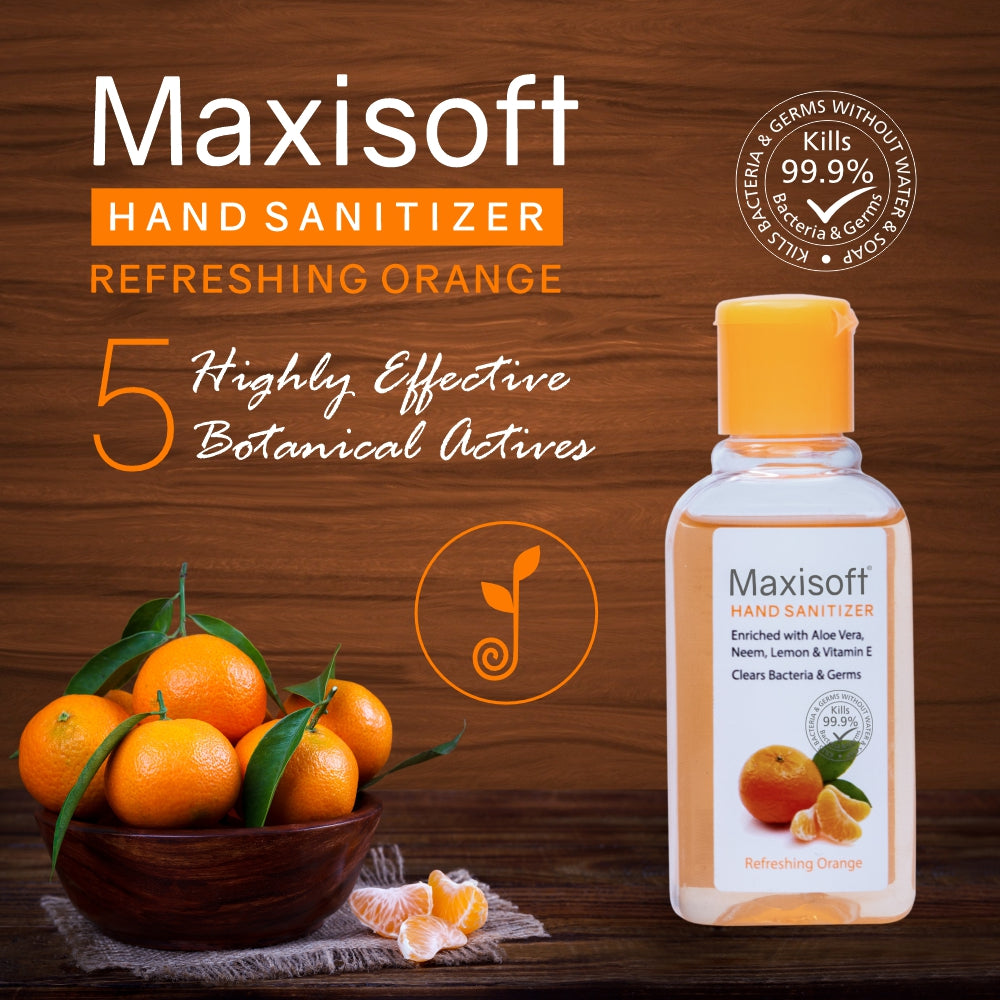 Maxisoft Hand Sanitizer (Refreshing Orange) 60 ml