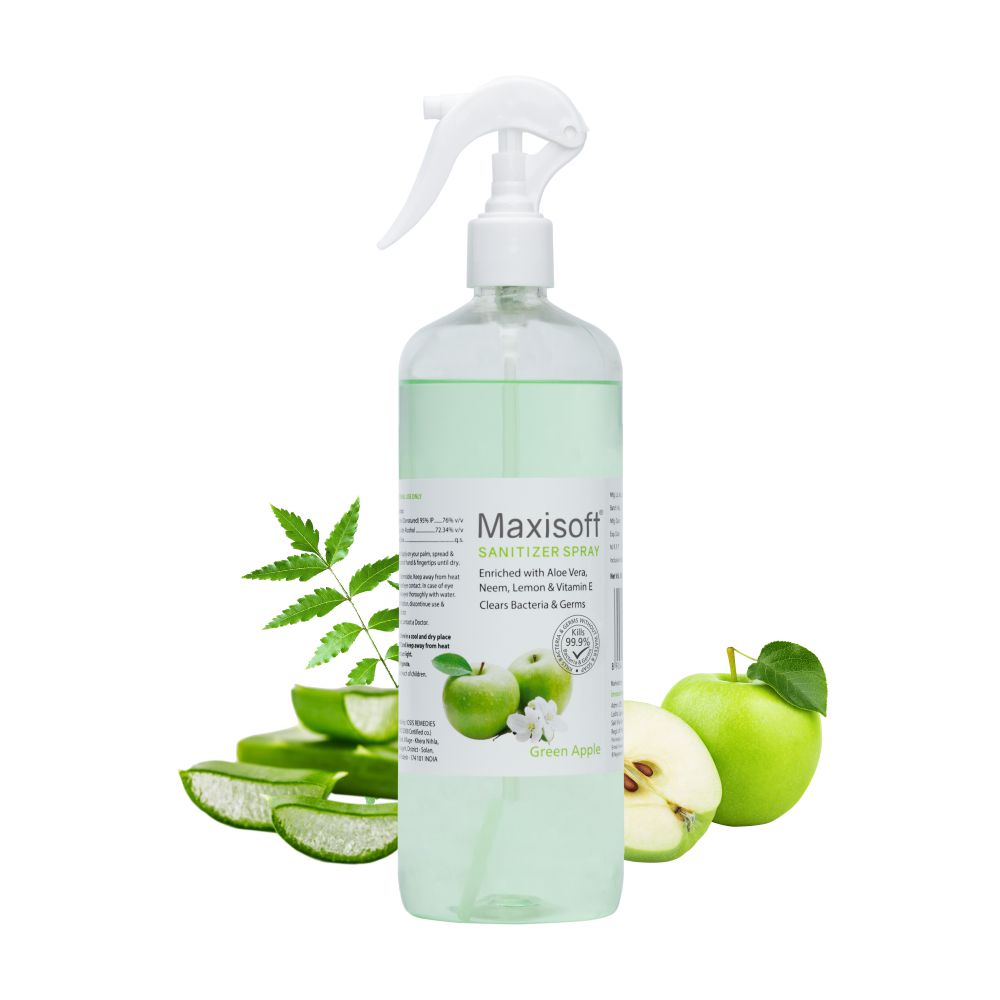 Maxisoft Hand Sanitizer Spray (Green Apple) 500 ml