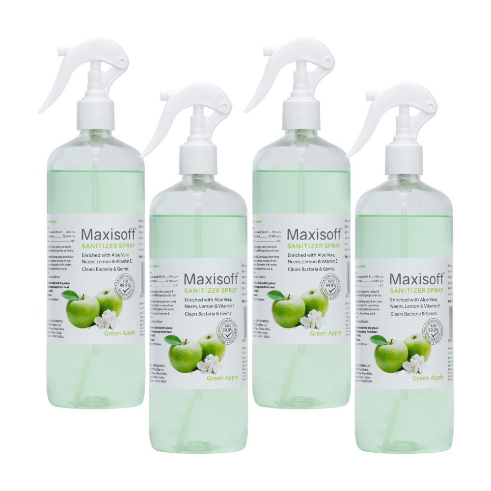 Maxisoft Hand Sanitizer Spray (Green Apple) 500 ml