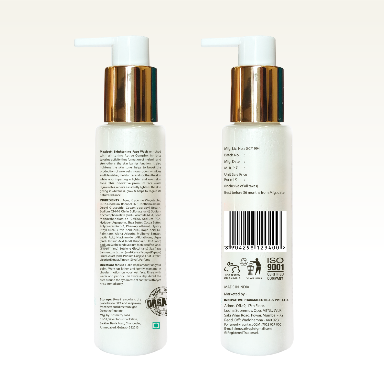 Maxisoft Brightening Face Wash (100 ml)