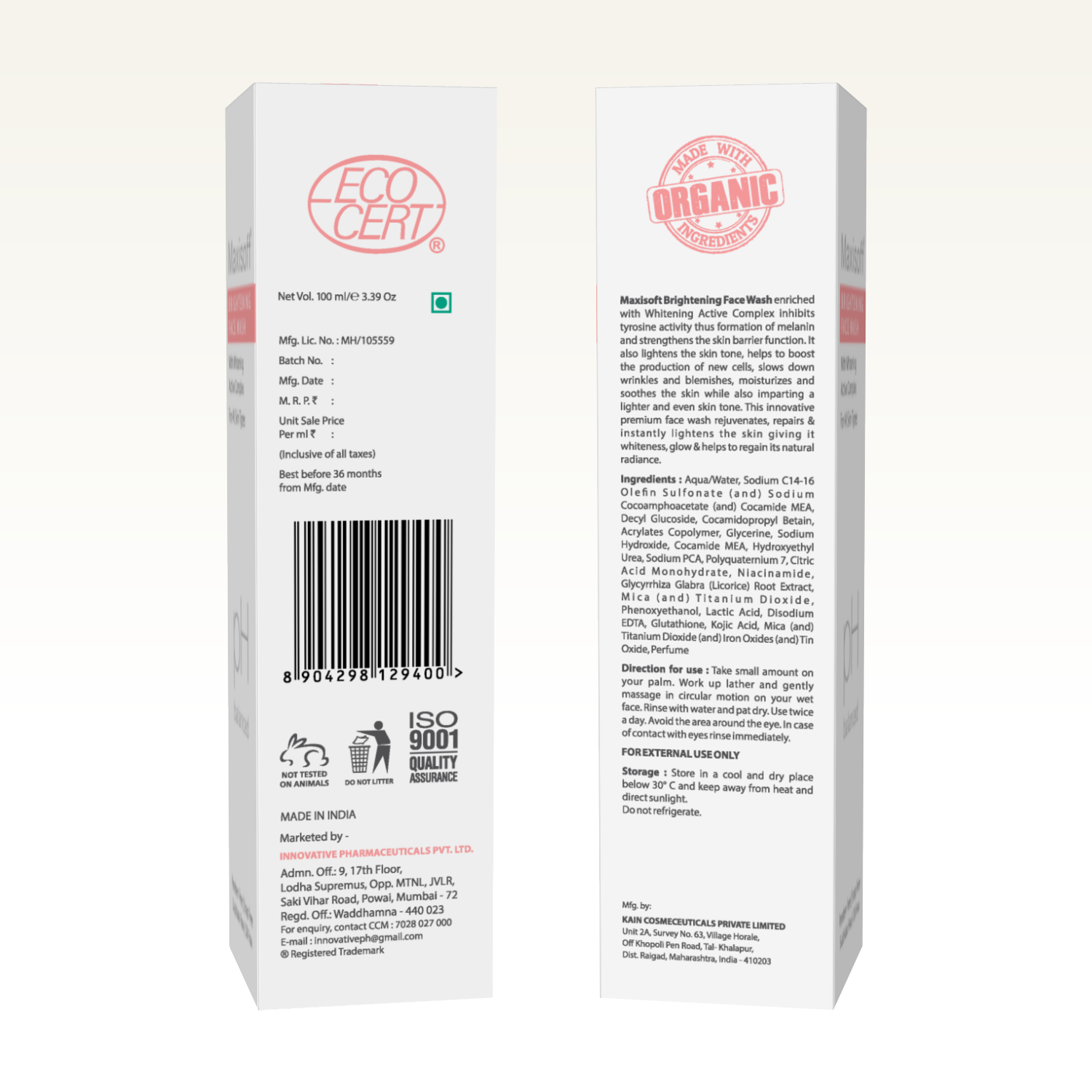 Maxisoft Brightening Face Wash (100 ml)