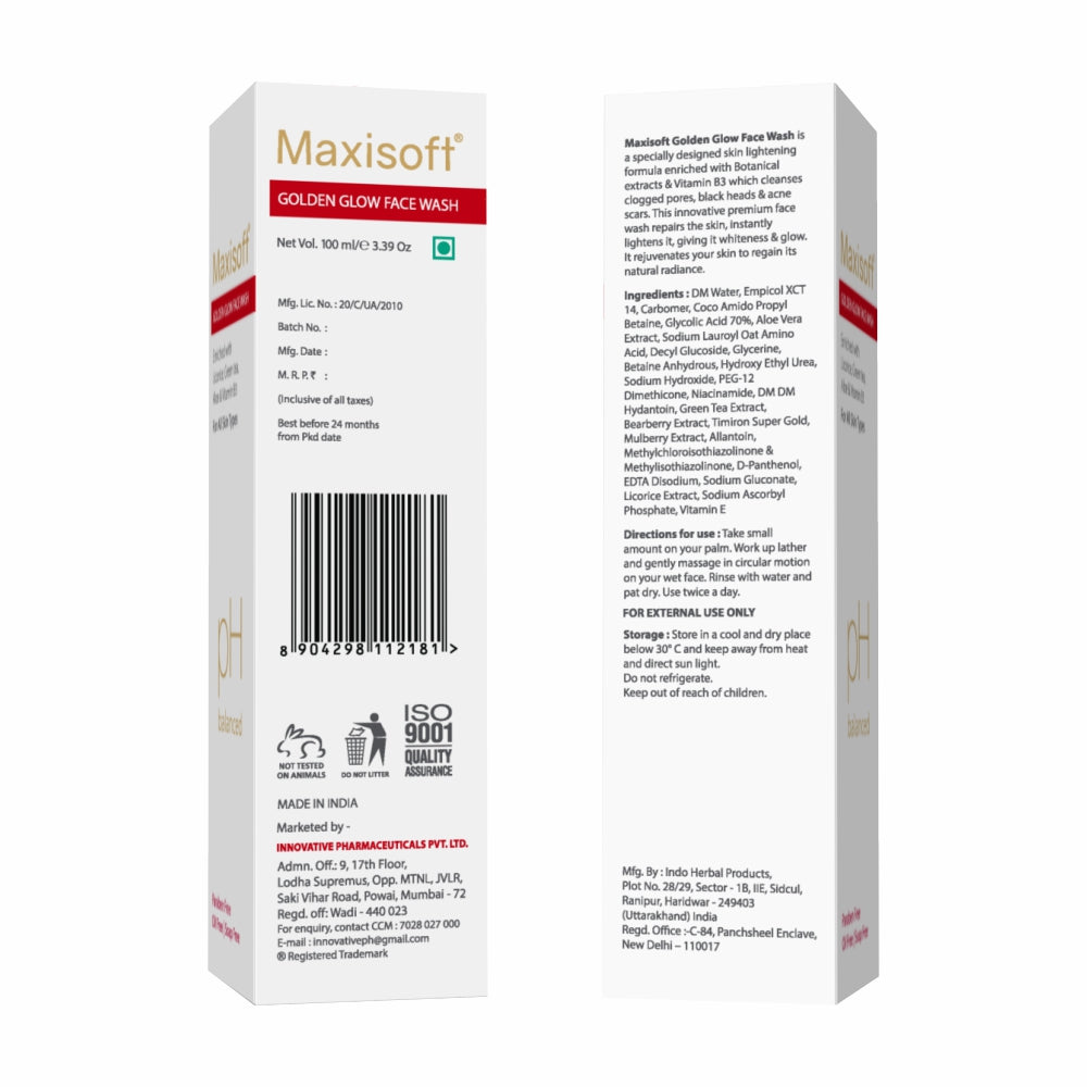 Maxisoft Golden Glow Face Wash (100 ml)