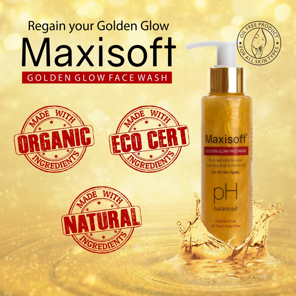Maxisoft Golden Glow Face Wash (100 ml)