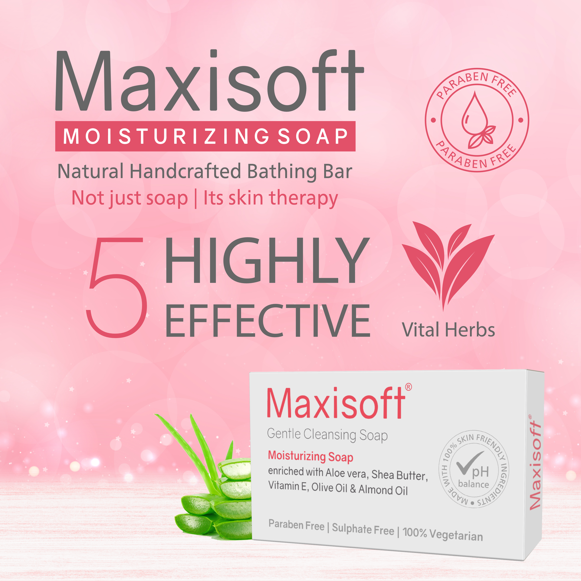 Maxisoft Moisturizing Soap (100 gm)