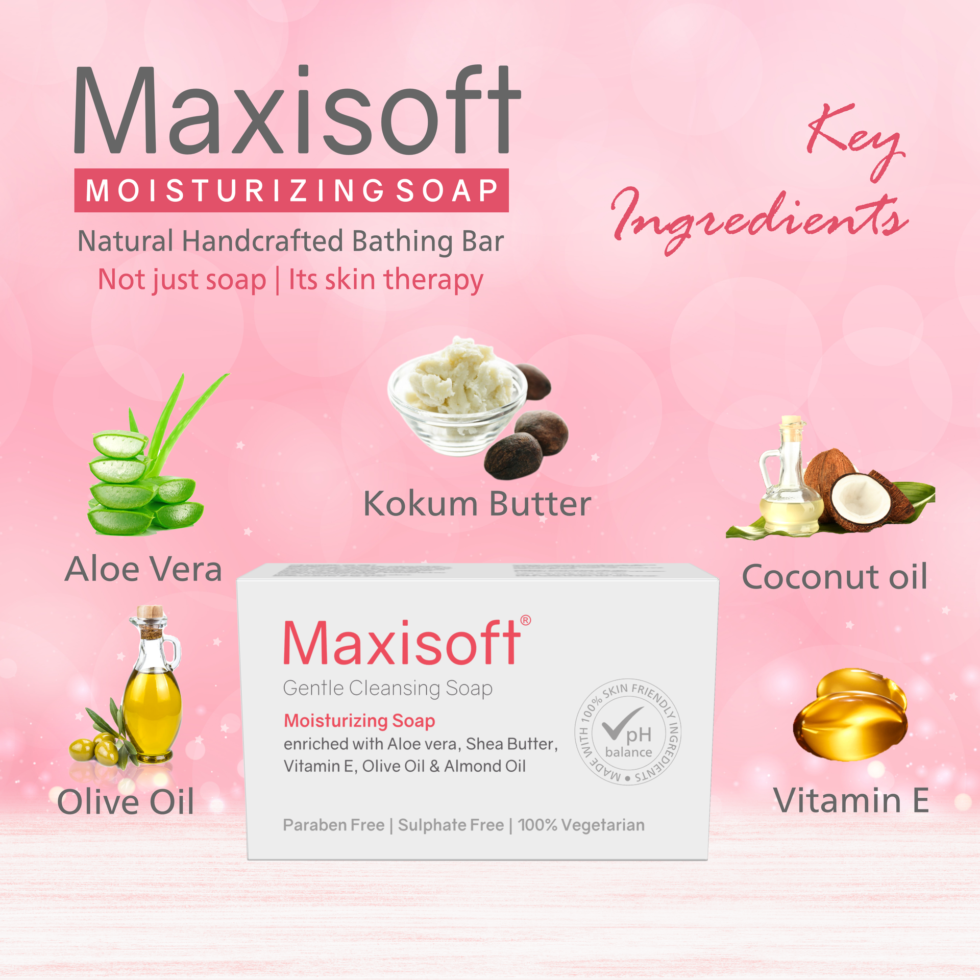 Maxisoft Moisturizing Soap (100 gm)