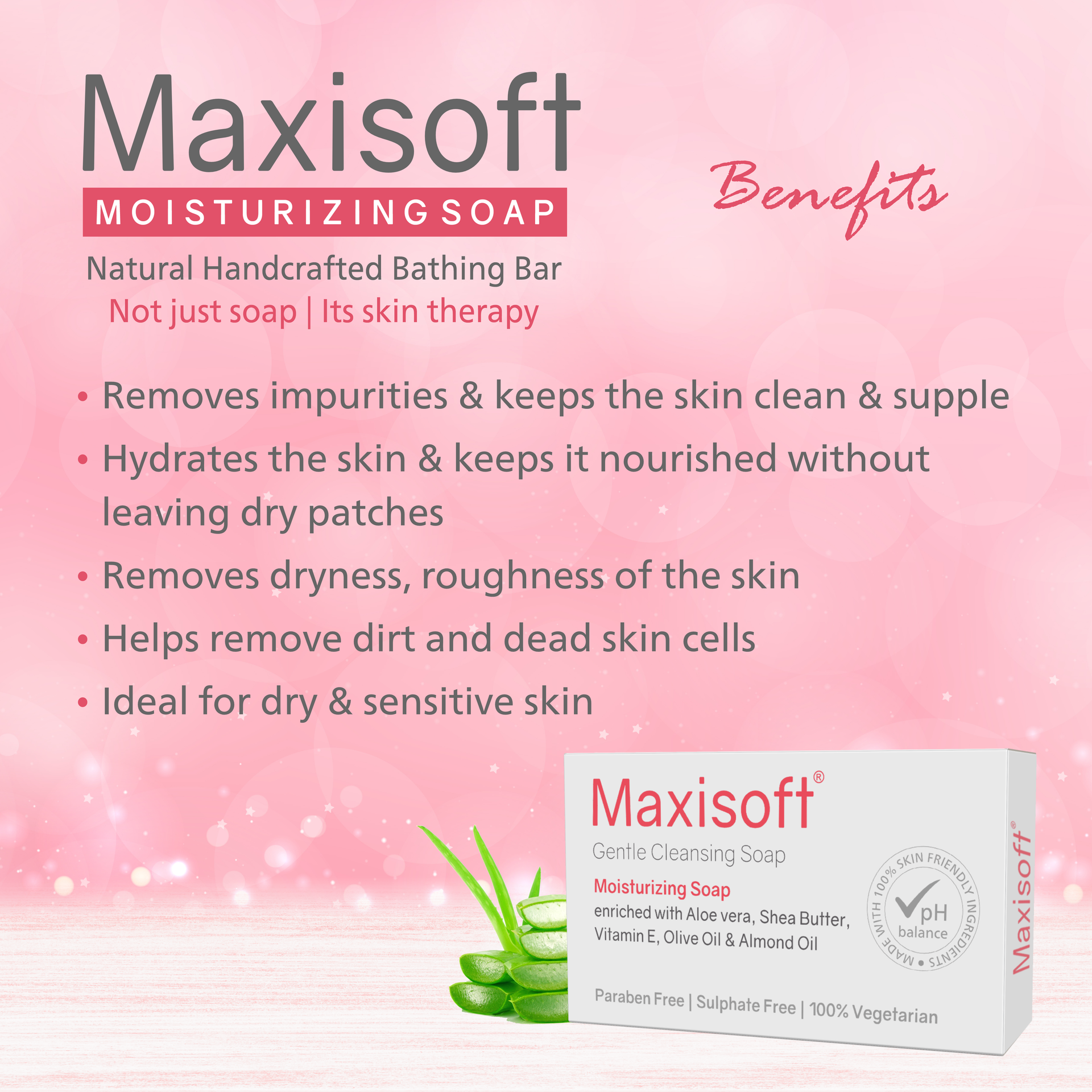 Maxisoft Moisturizing Soap (100 gm)
