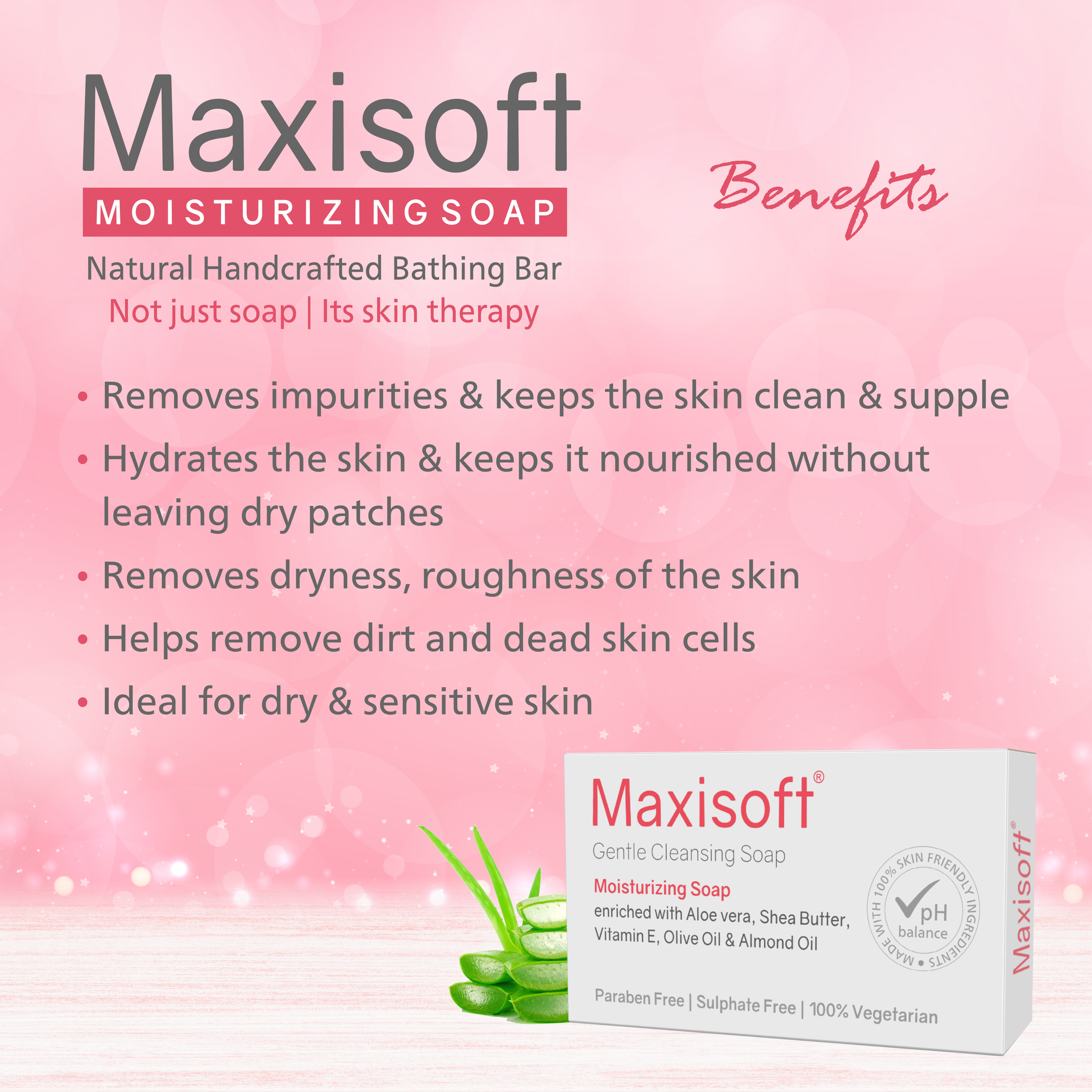 Maxisoft Moisturizing Soap (100 gm)