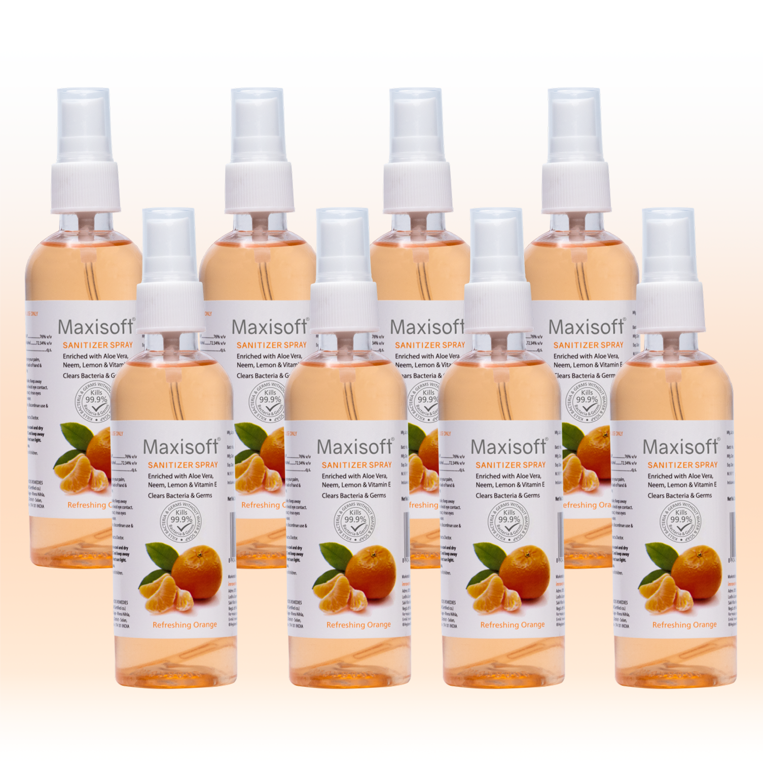 Maxisoft Hand Sanitizer Spray (Refreshing Orange) 120 ml