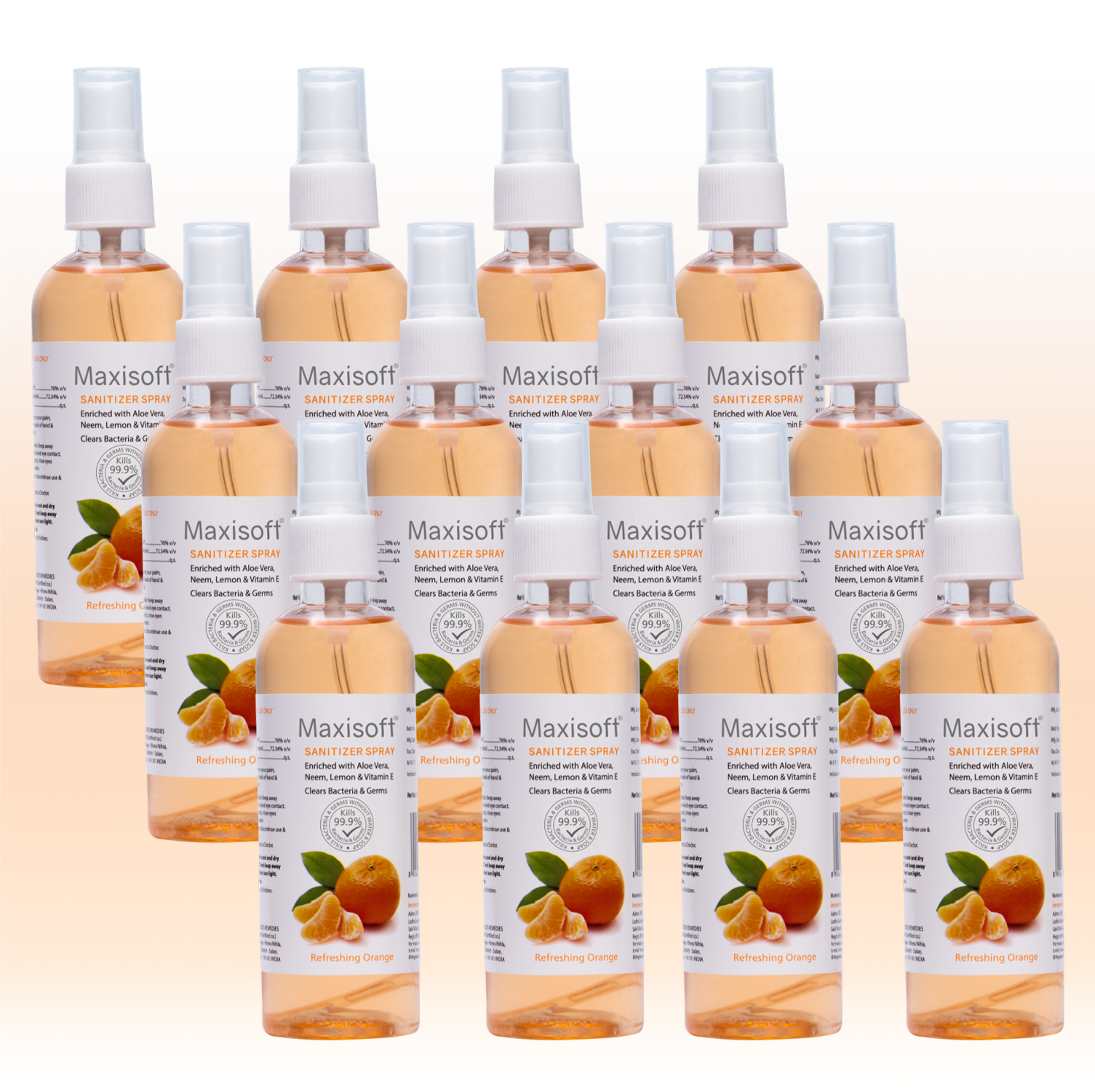 Maxisoft Hand Sanitizer Spray (Refreshing Orange) 120 ml