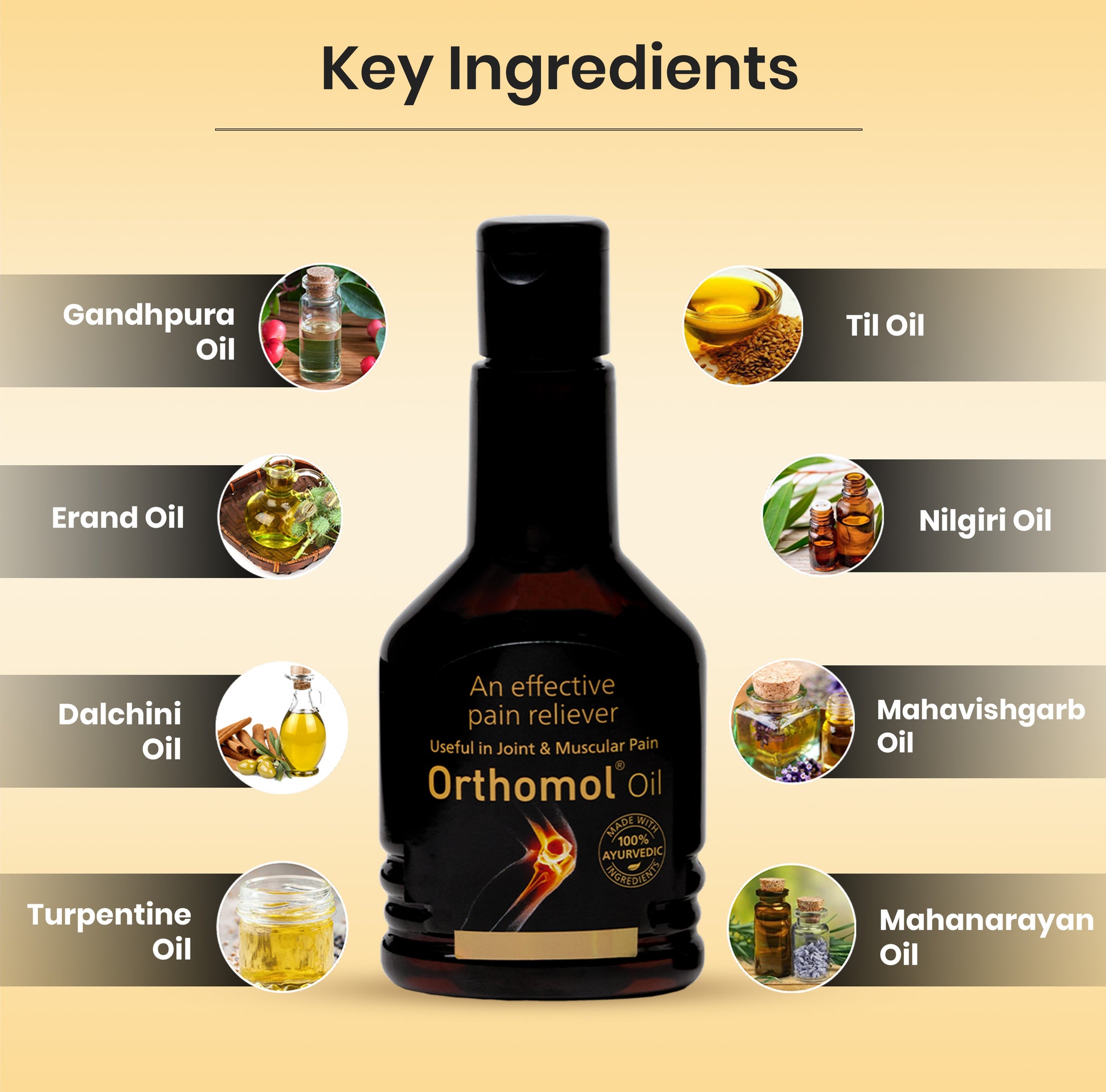 Orthomol Ayurvedic Pain Relief Oil (100 ml)