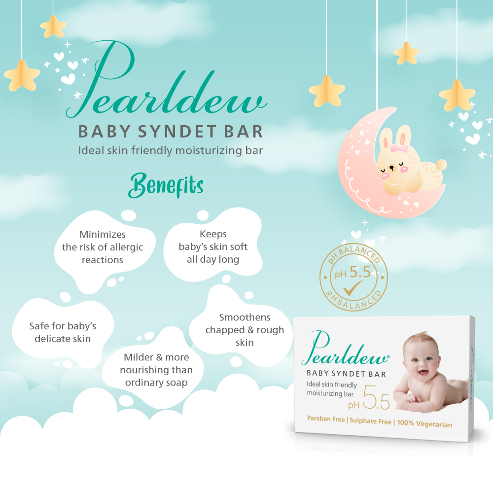 Pearldew Baby Syndet Bar (75 gm)