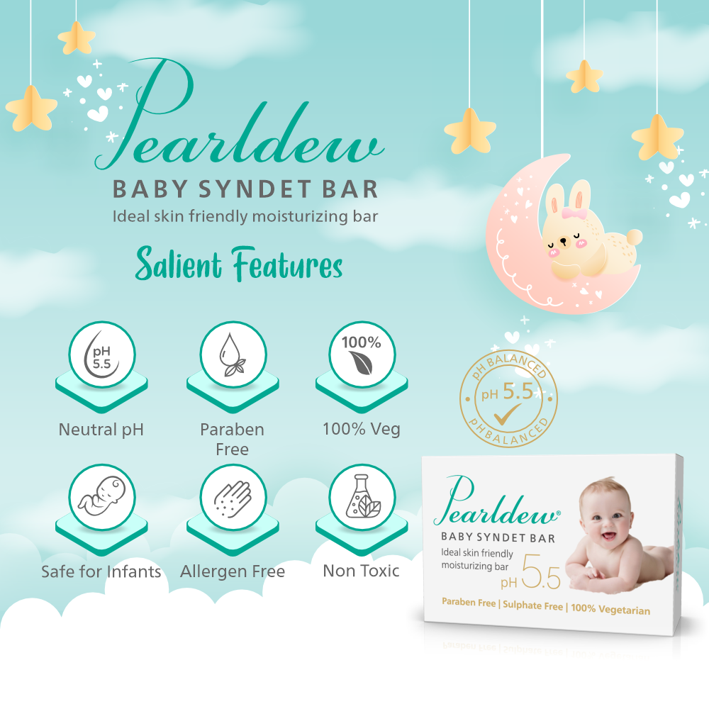 Pearldew Baby Syndet Bar (75 gm)