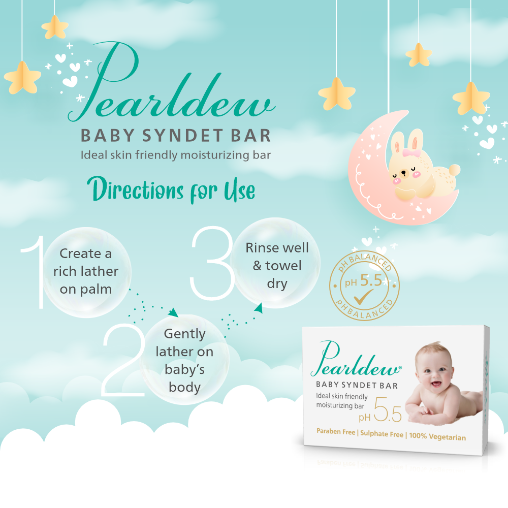 Pearldew Baby Syndet Bar (75 gm)