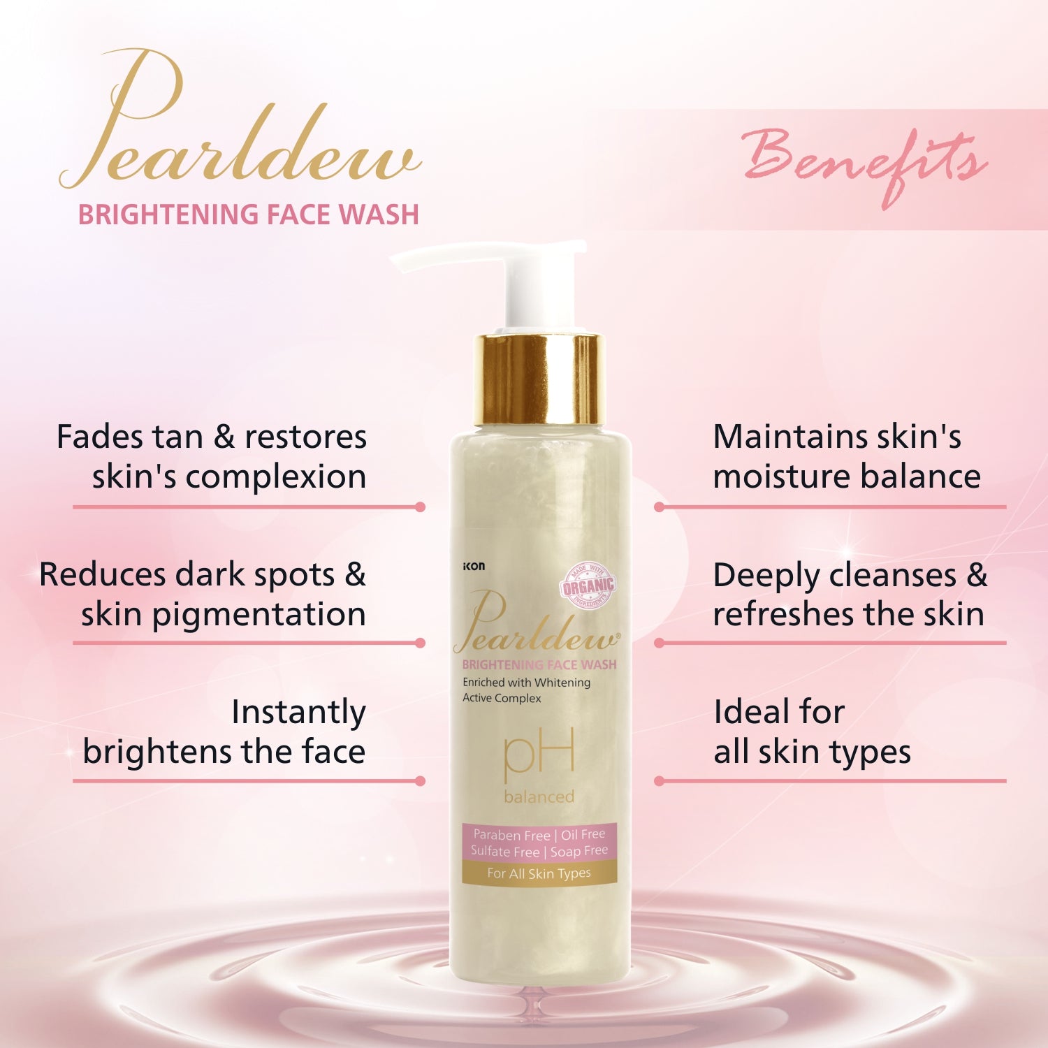 Pearldew Brightening Face Wash (100 ml)