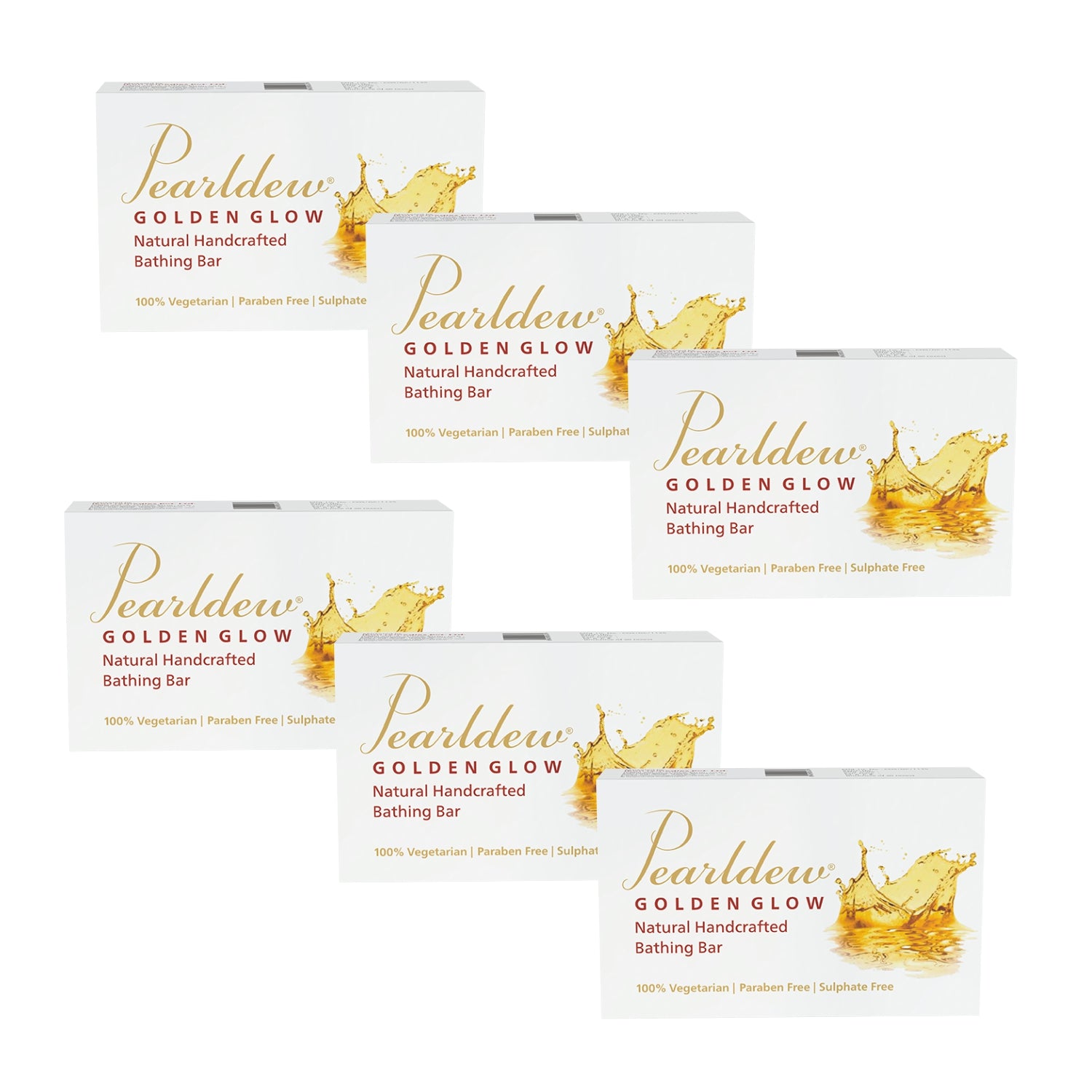 Pearldew Golden Glow Natural Handcrafted Bathing Bar (75 gm)