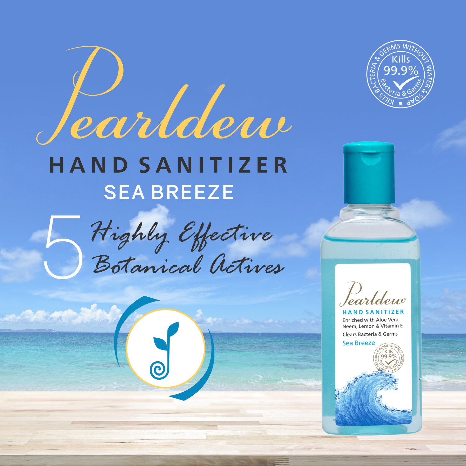 Pearldew Hand Sanitizer Gel (Sea Breeze) 100 ml