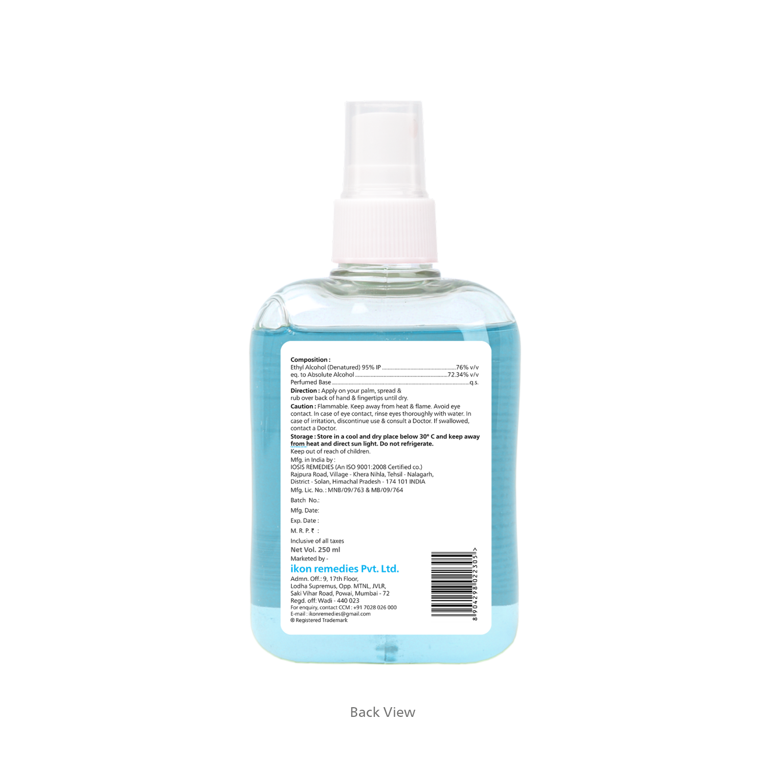 Pearldew Hand Sanitizer Spray (Sea Breeze) 250 ml