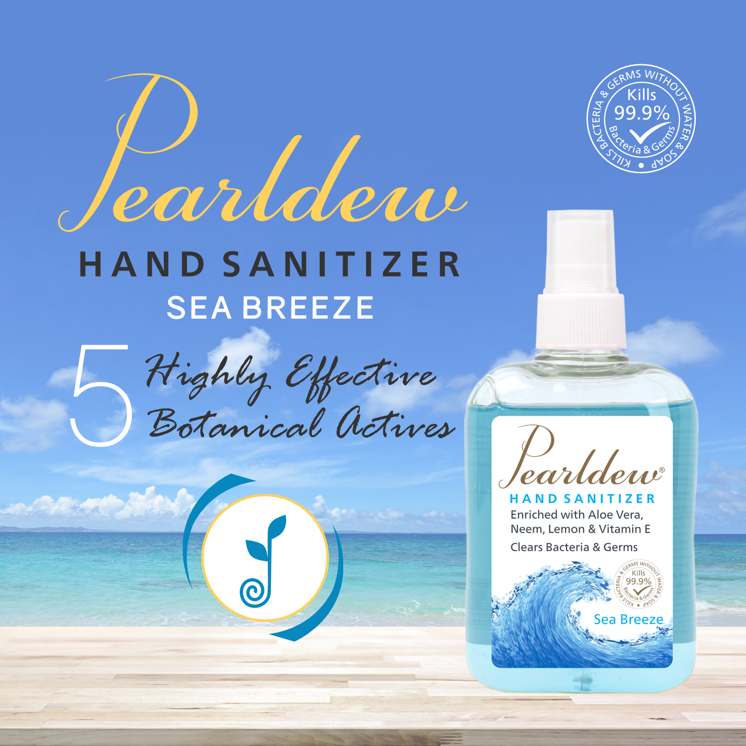 Pearldew Hand Sanitizer Spray (Sea Breeze) 250 ml