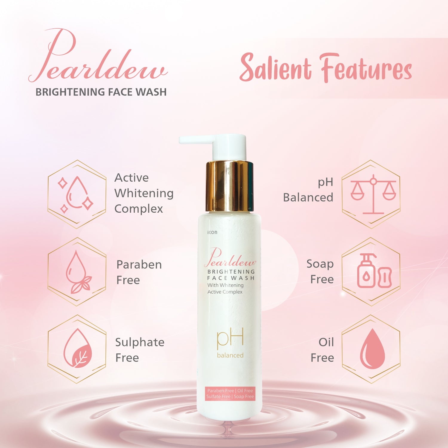 Pearldew Brightening Face Wash (100 ml)