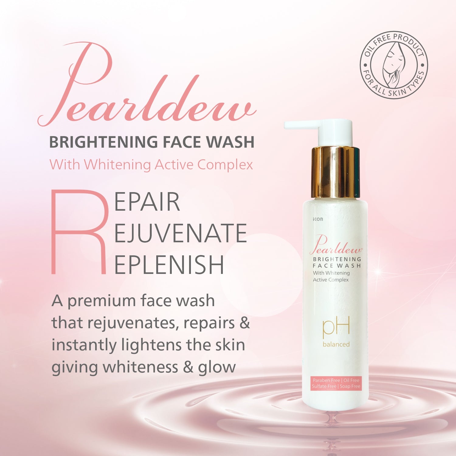 Pearldew Brightening Face Wash (100 ml)