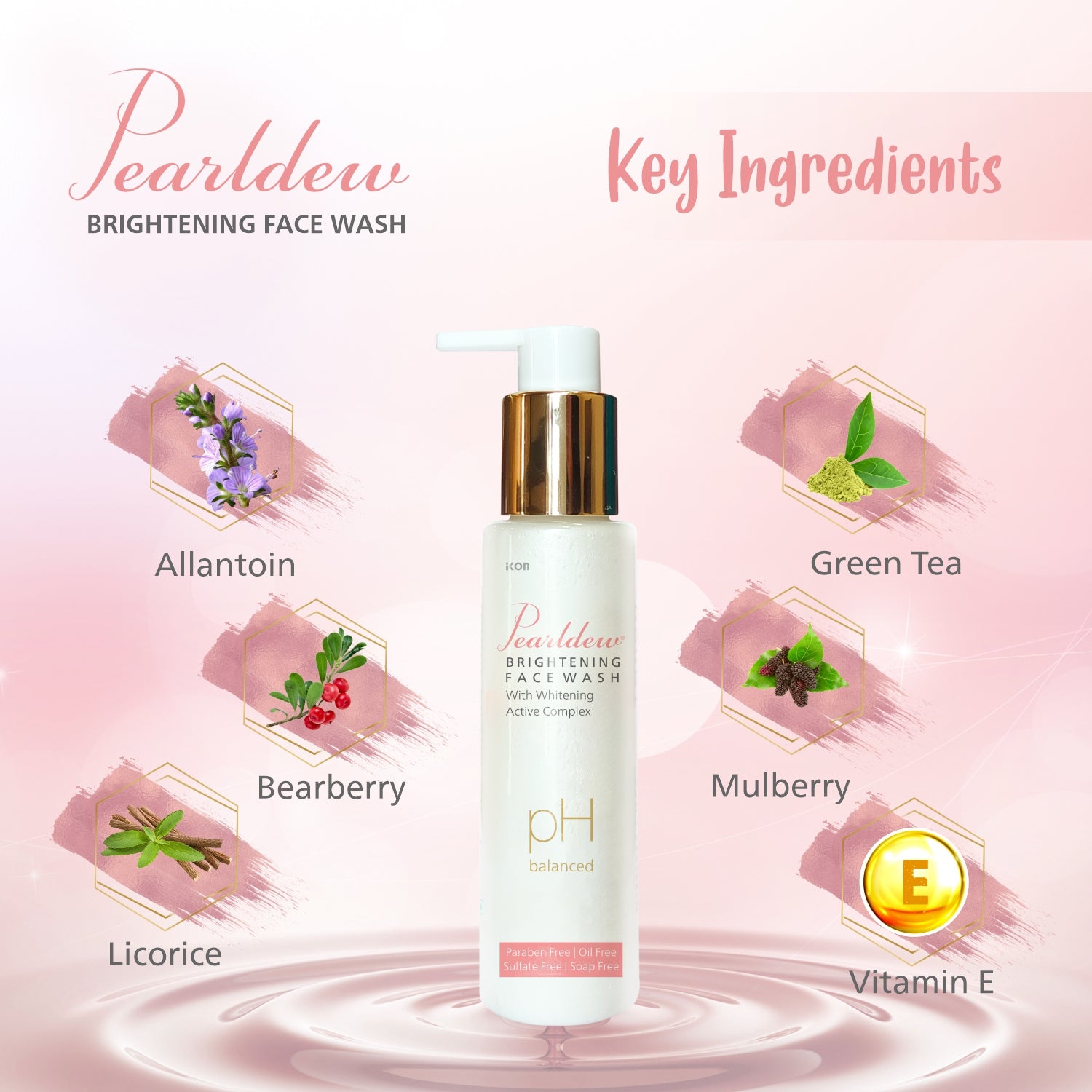 Pearldew Brightening Face Wash (100 ml)