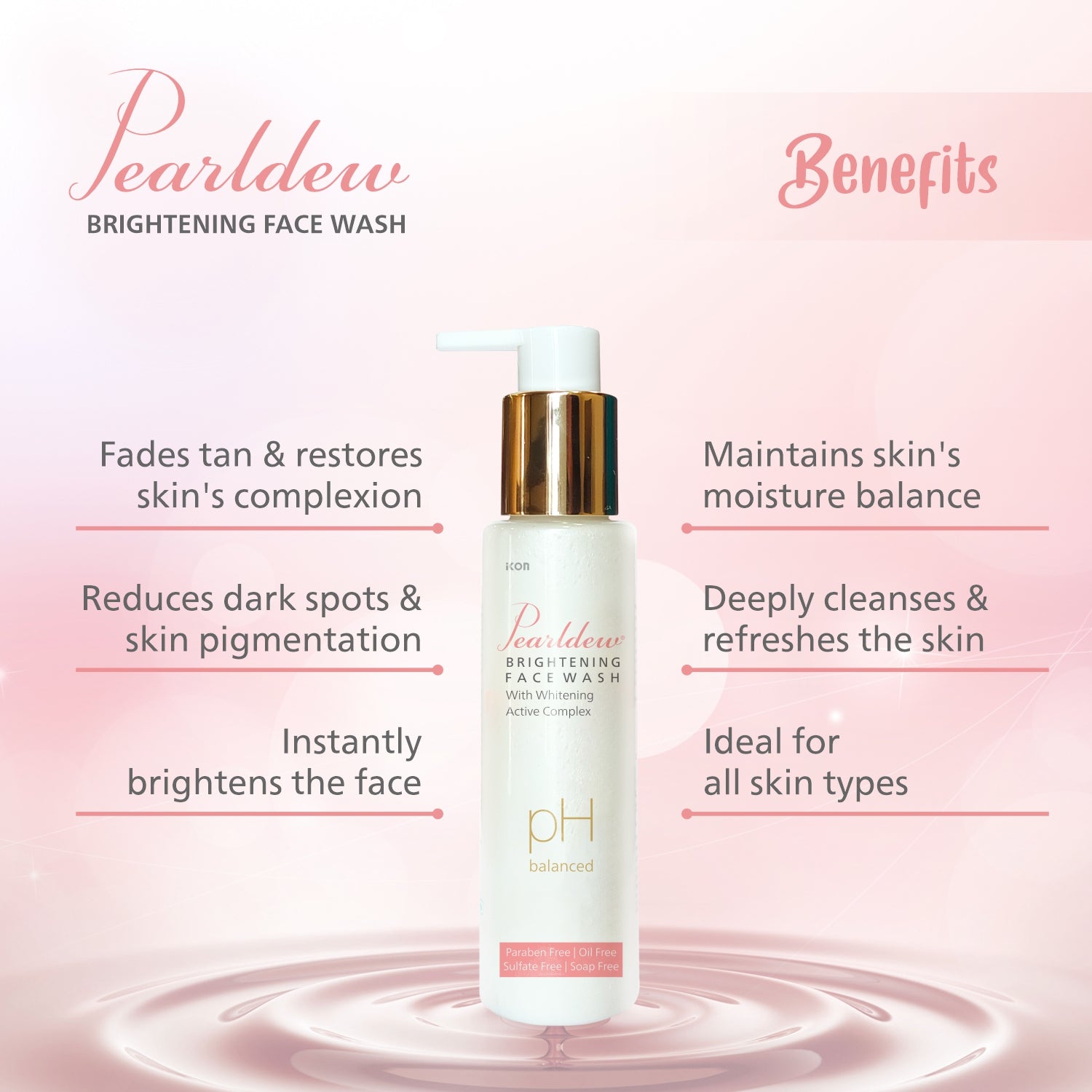 Pearldew Brightening Face Wash (100 ml)