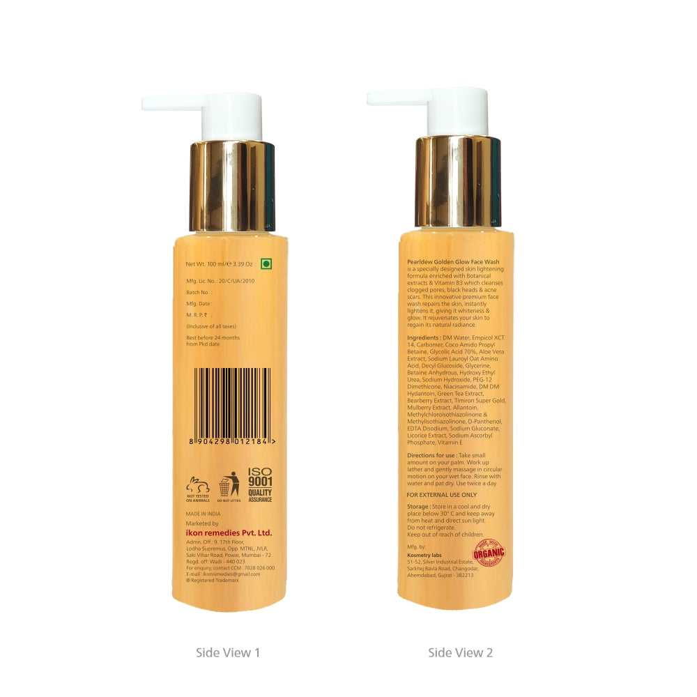 Pearldew Golden Glow Face Wash (100 ml)