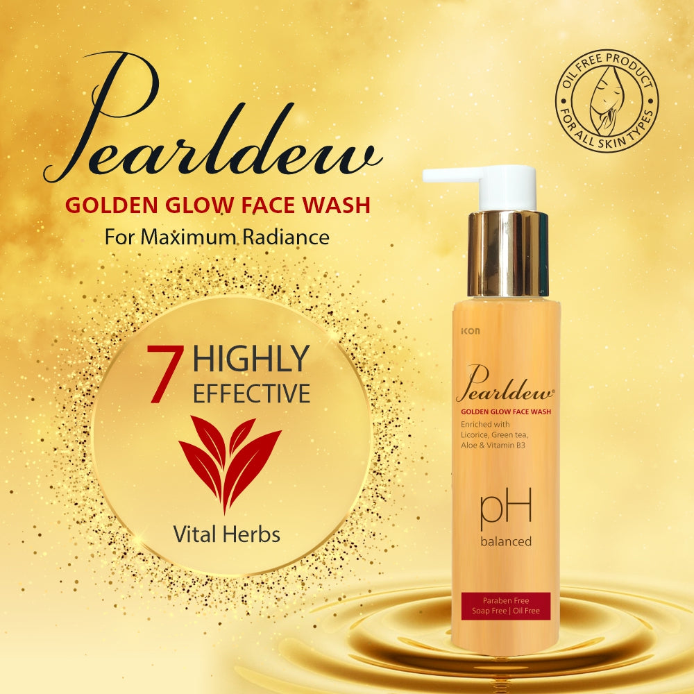 Pearldew Golden Glow Face Wash (100 ml)