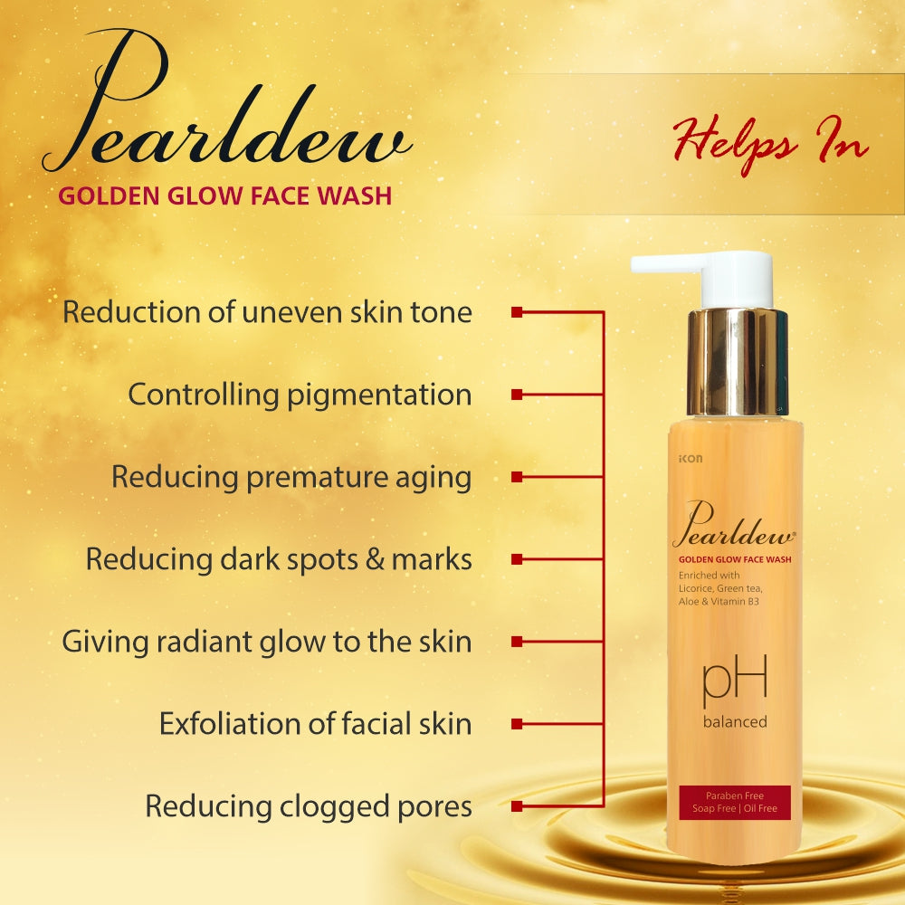 Pearldew Golden Glow Face Wash (100 ml)