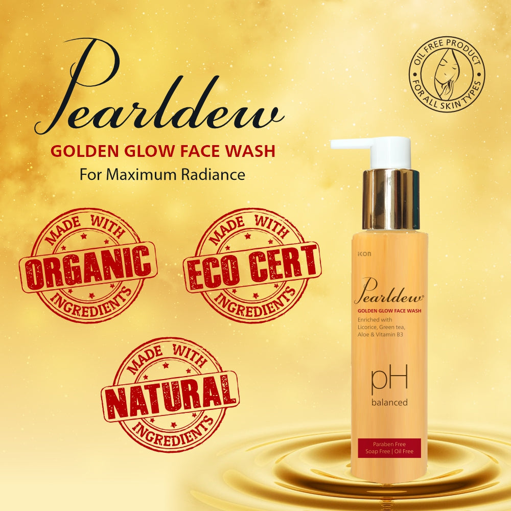 Pearldew Golden Glow Face Wash (100 ml)