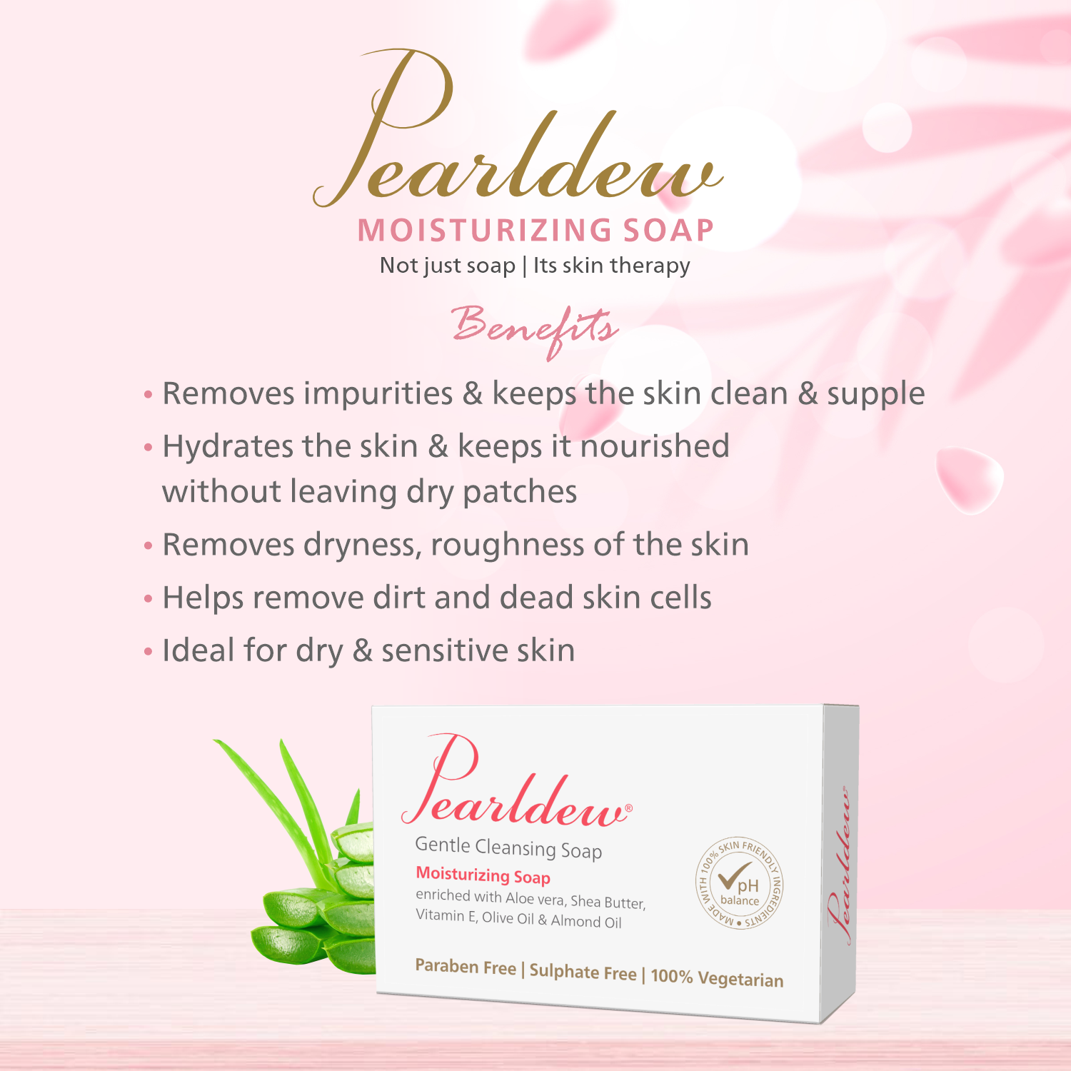 Pearldew Moisturizing Soap (100 gm)