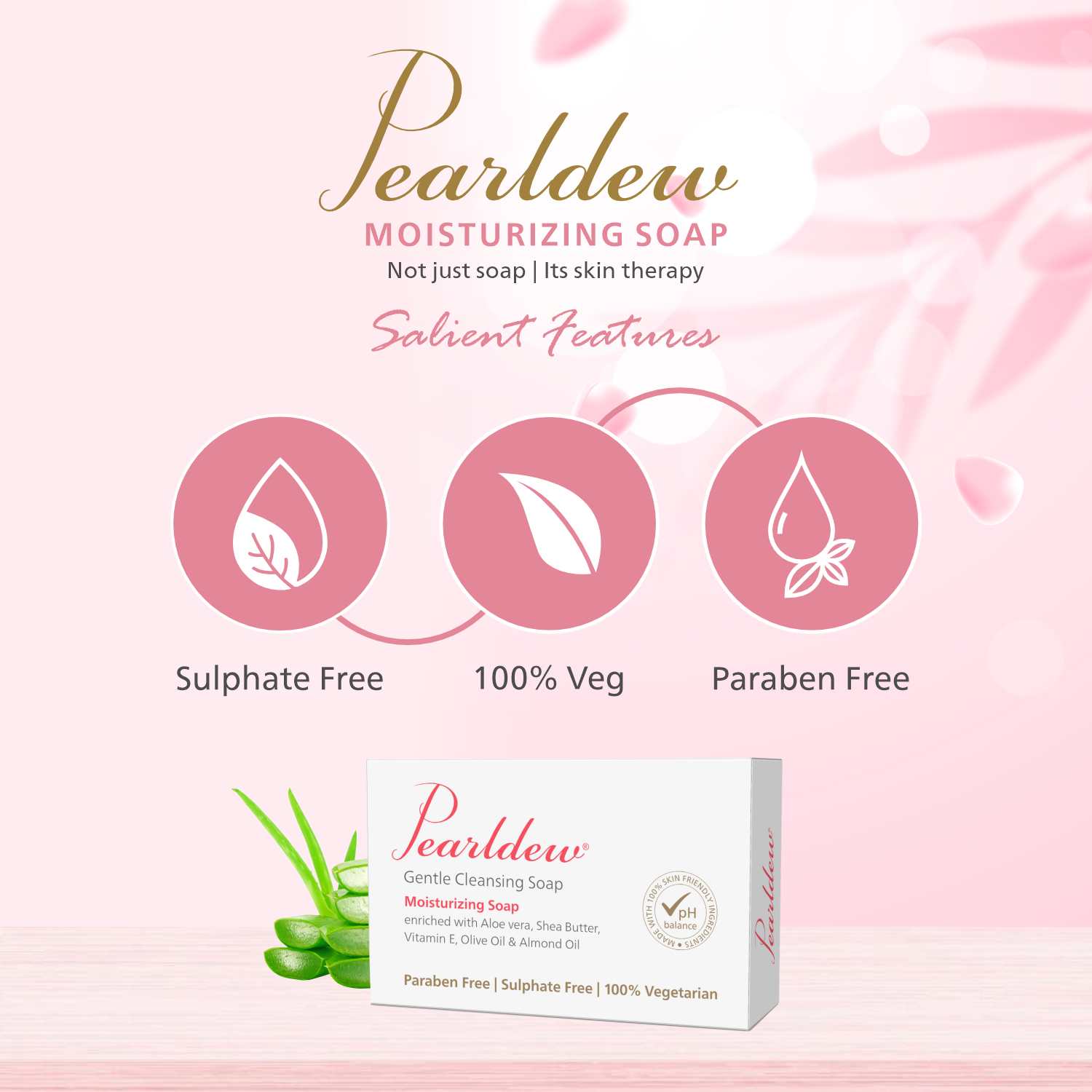 Pearldew Moisturizing Soap (100 gm)