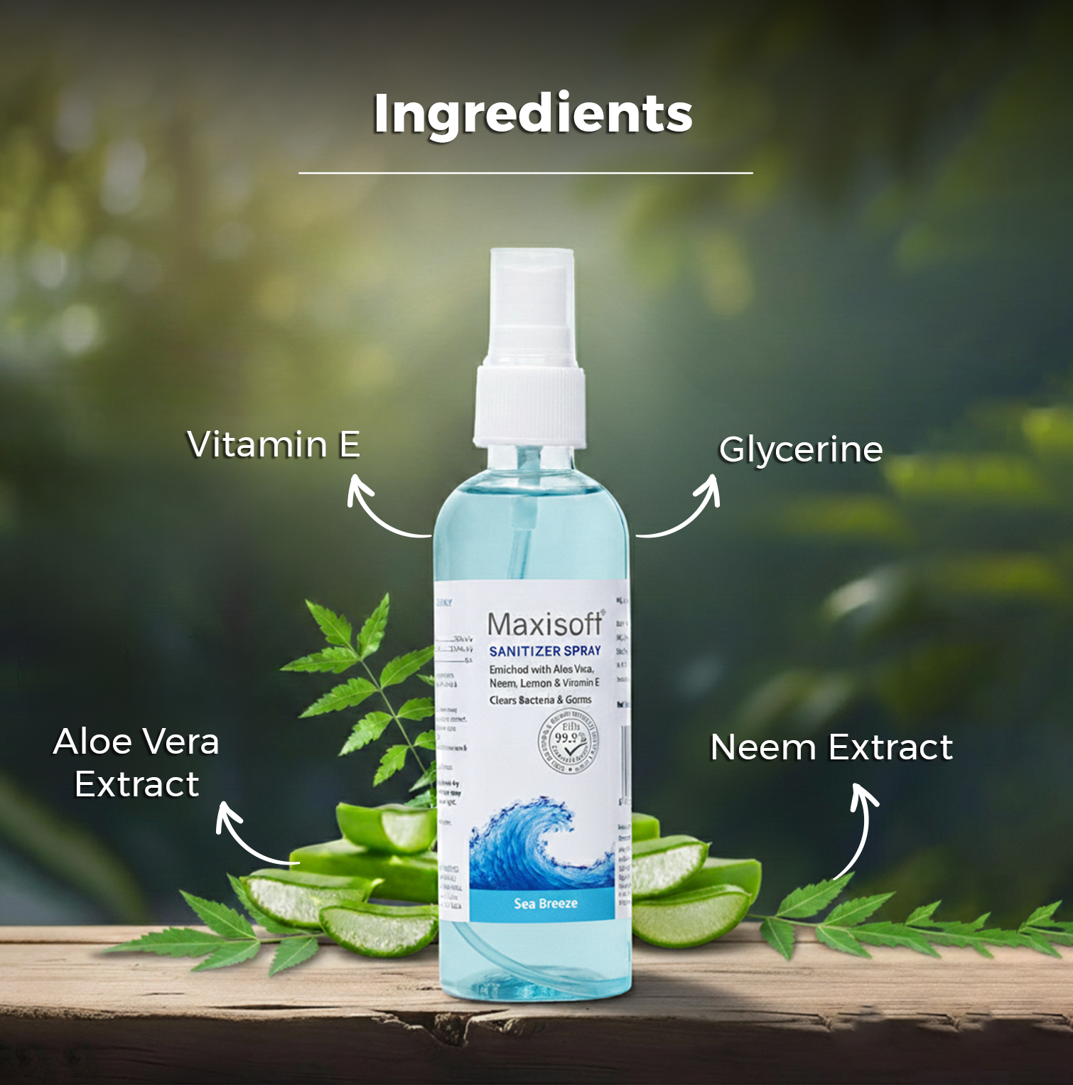 Maxisoft Hand Sanitizer Spray (Sea Breeze) 120 ml