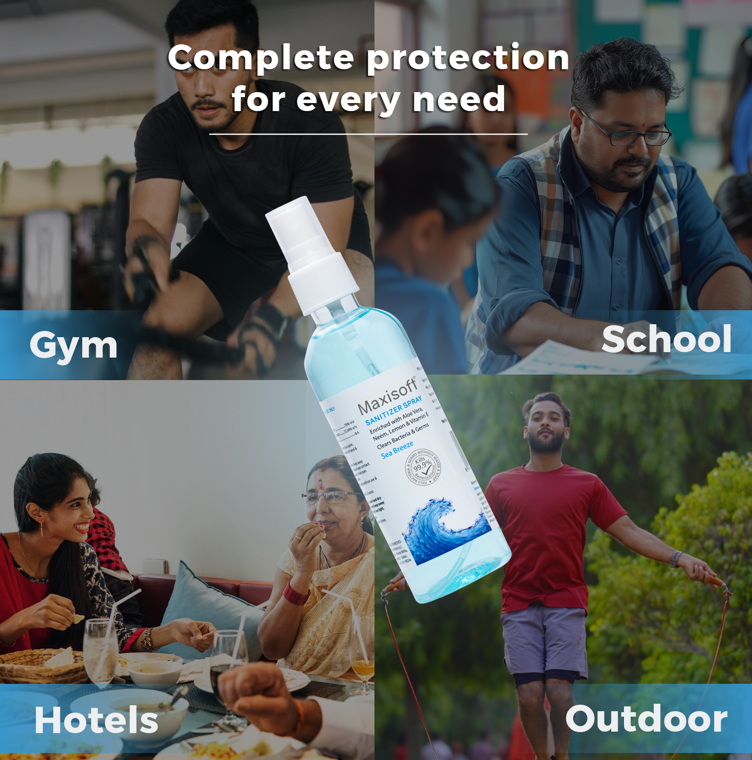 Maxisoft Hand Sanitizer Spray (Sea Breeze) 120 ml