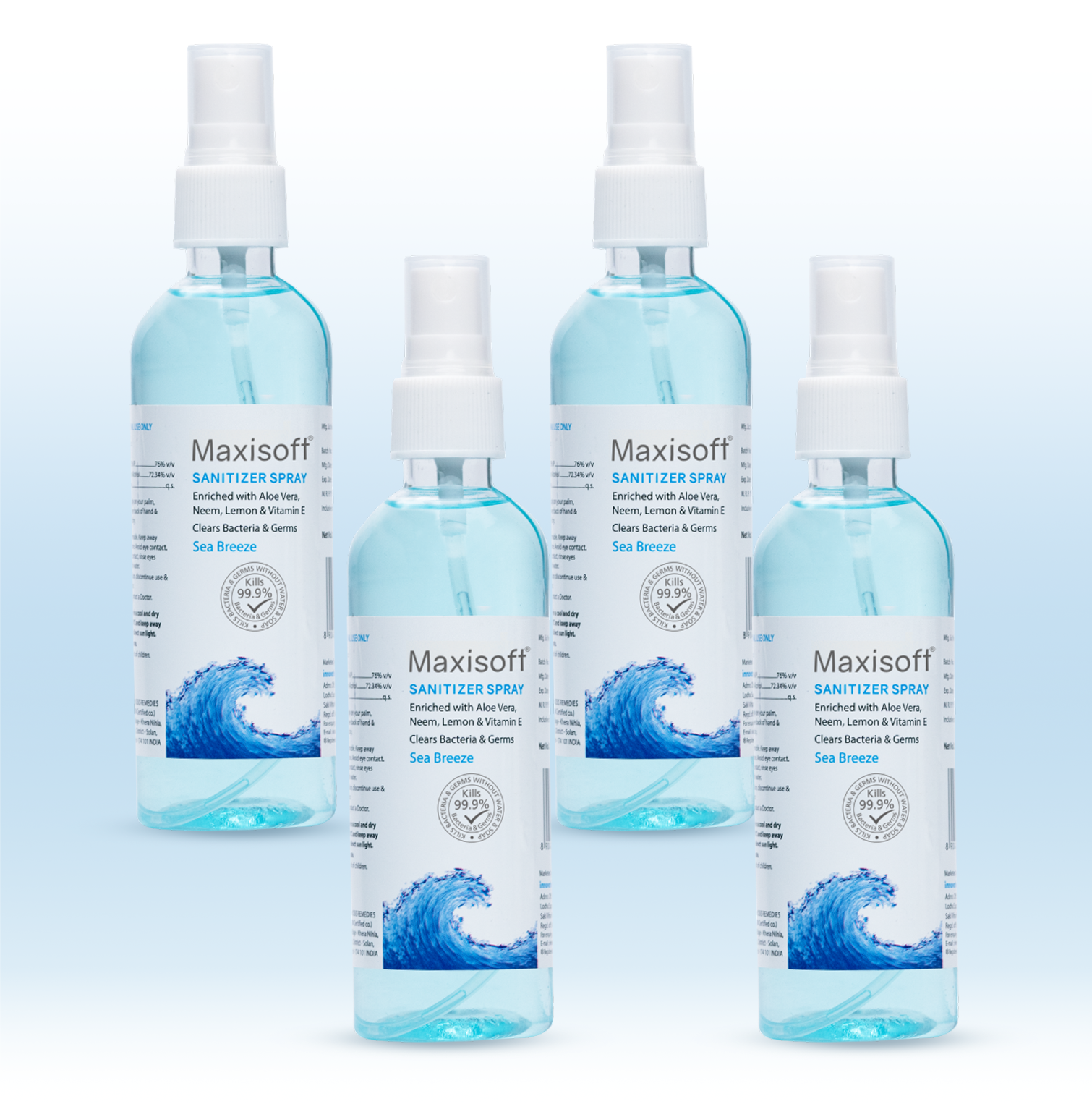 Maxisoft Hand Sanitizer Spray (Sea Breeze) 120 ml